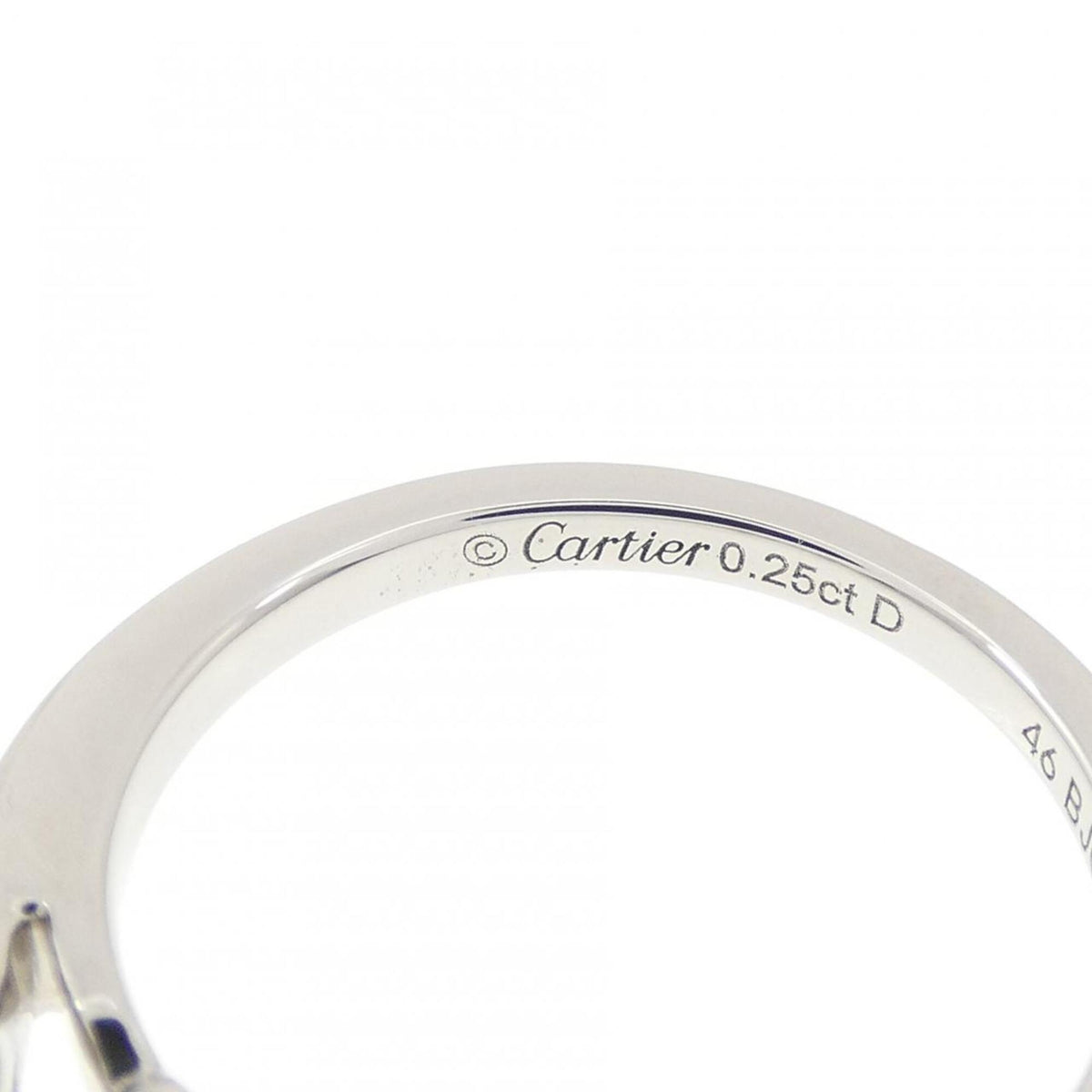 Cartier Platinum Platinum 950 Band Ring (Pre-Owned)