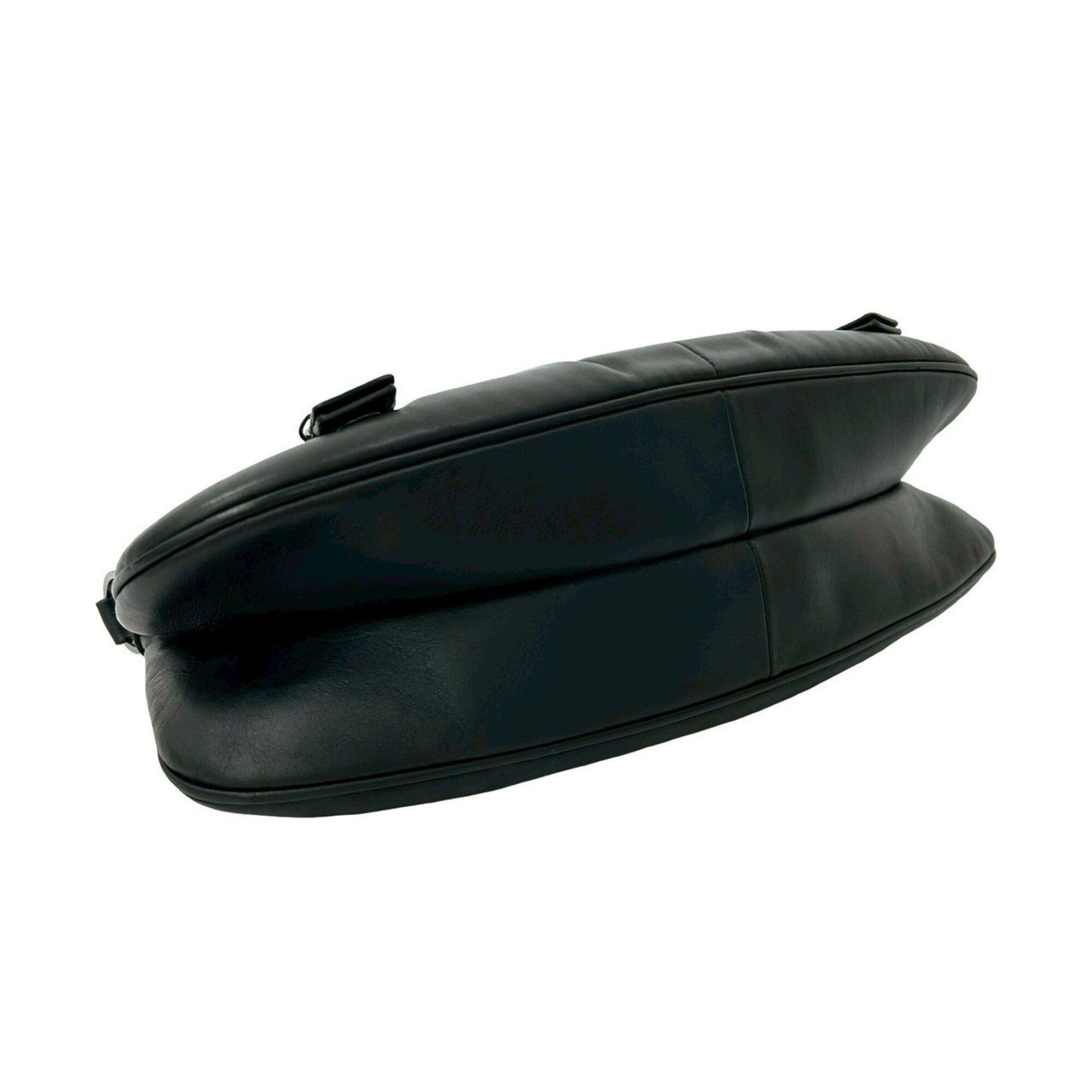Christian Dior Black Leather Handbag Shoulder Bag (Pre-Owned)