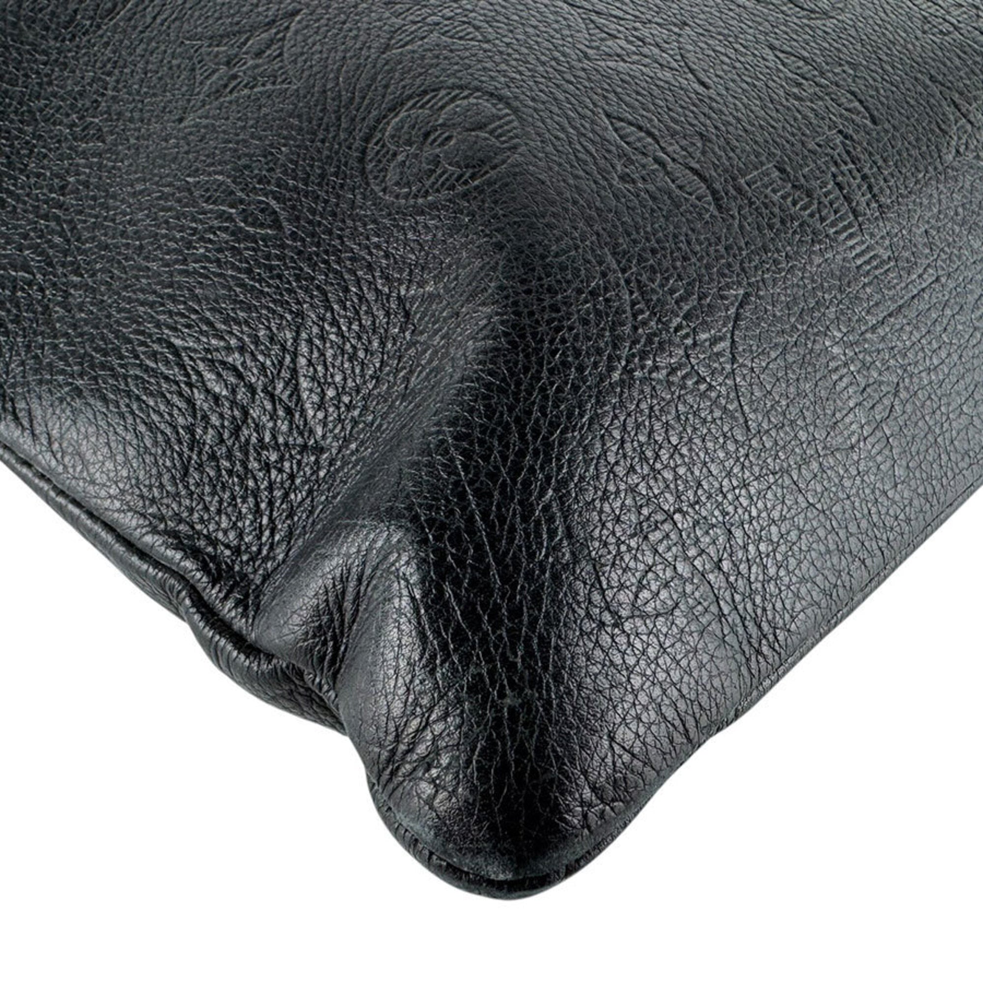 Louis Vuitton Black Monogram Shadow Clutch Bag (Pre-Owned)
