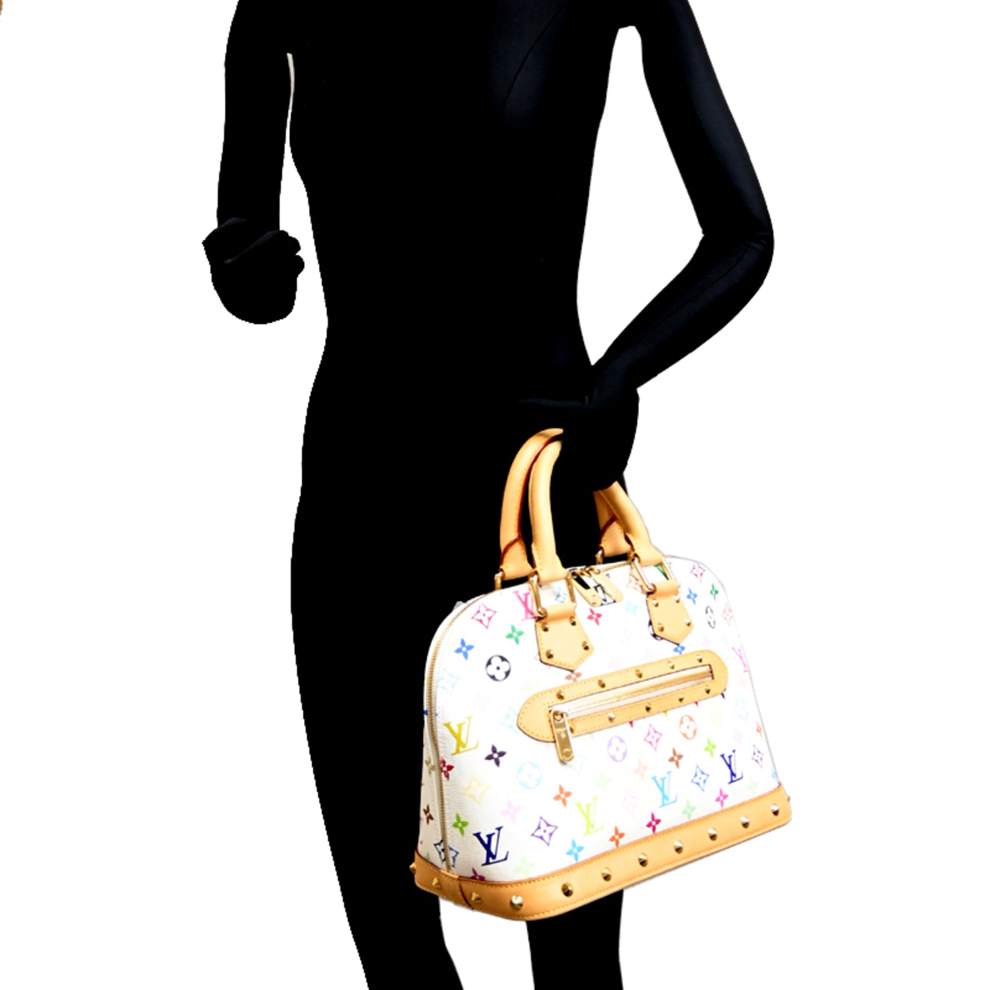 Louis Vuitton Blanc Monogram Multicolore Handbag (Pre-Owned)