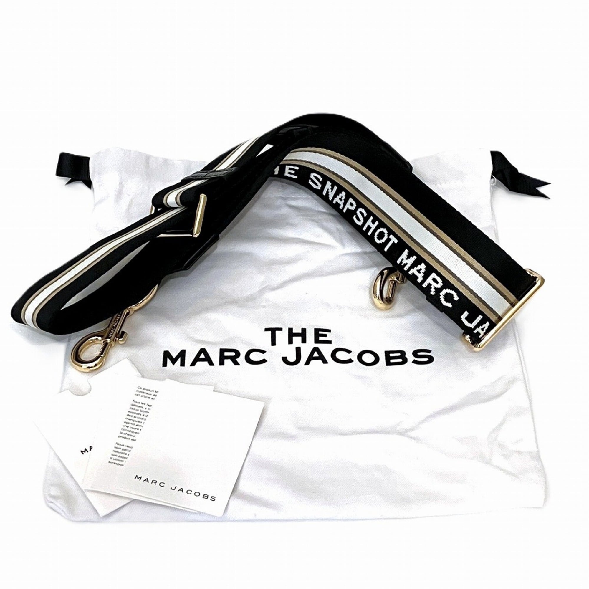 Marc Jacobs Beige Black Leather Shoulder Bag (Pre-Owned)