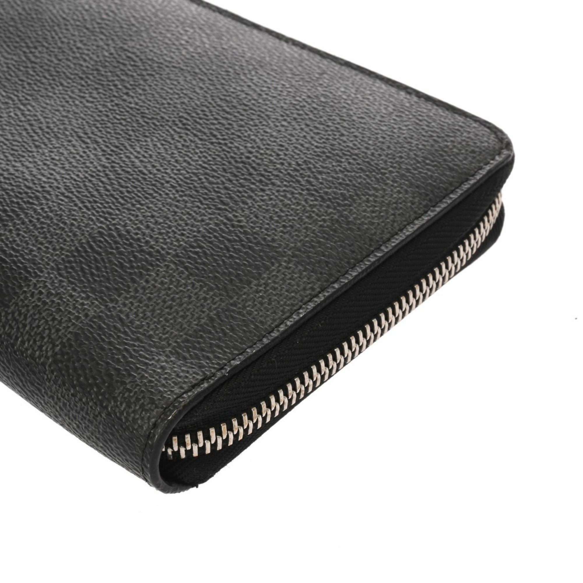 Louis Vuitton Black Gray Damier Graphite Long Wallet (Bi-Fold) (Pre-Owned)