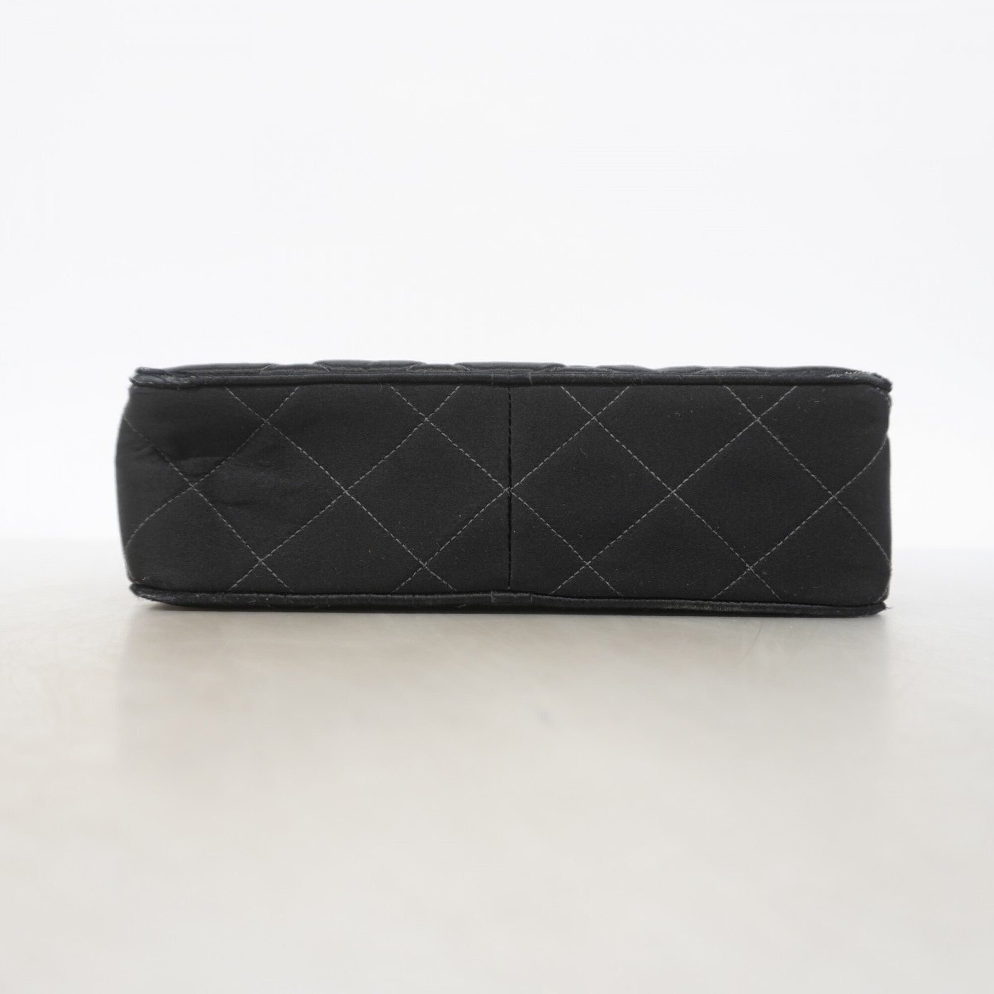 Chanel Black Satin Shoulder Bag (Pre-Owned)
