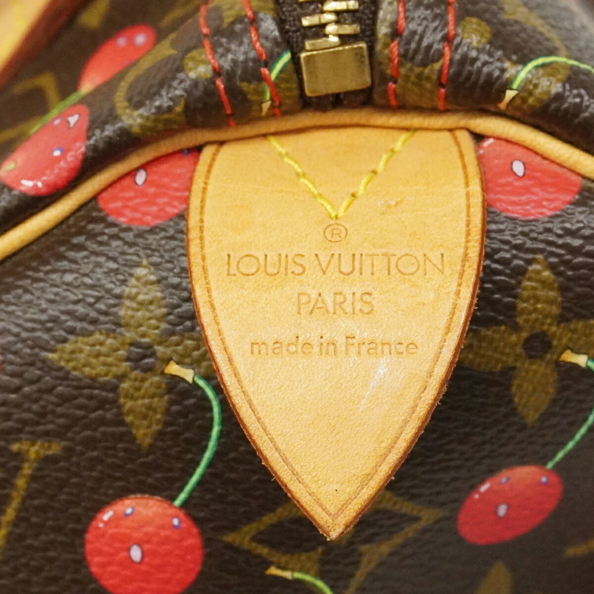 Louis Vuitton Brown Red Color Handbag (Pre-Owned)
