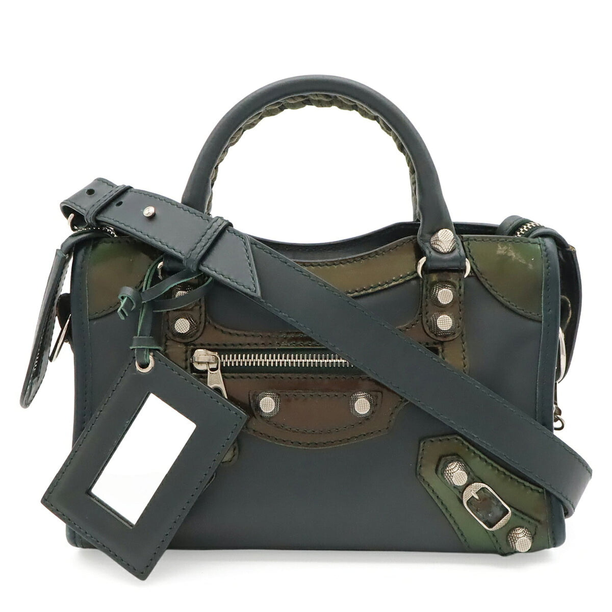 Balenciaga Dark Green Leather Handbag (Pre-Owned)