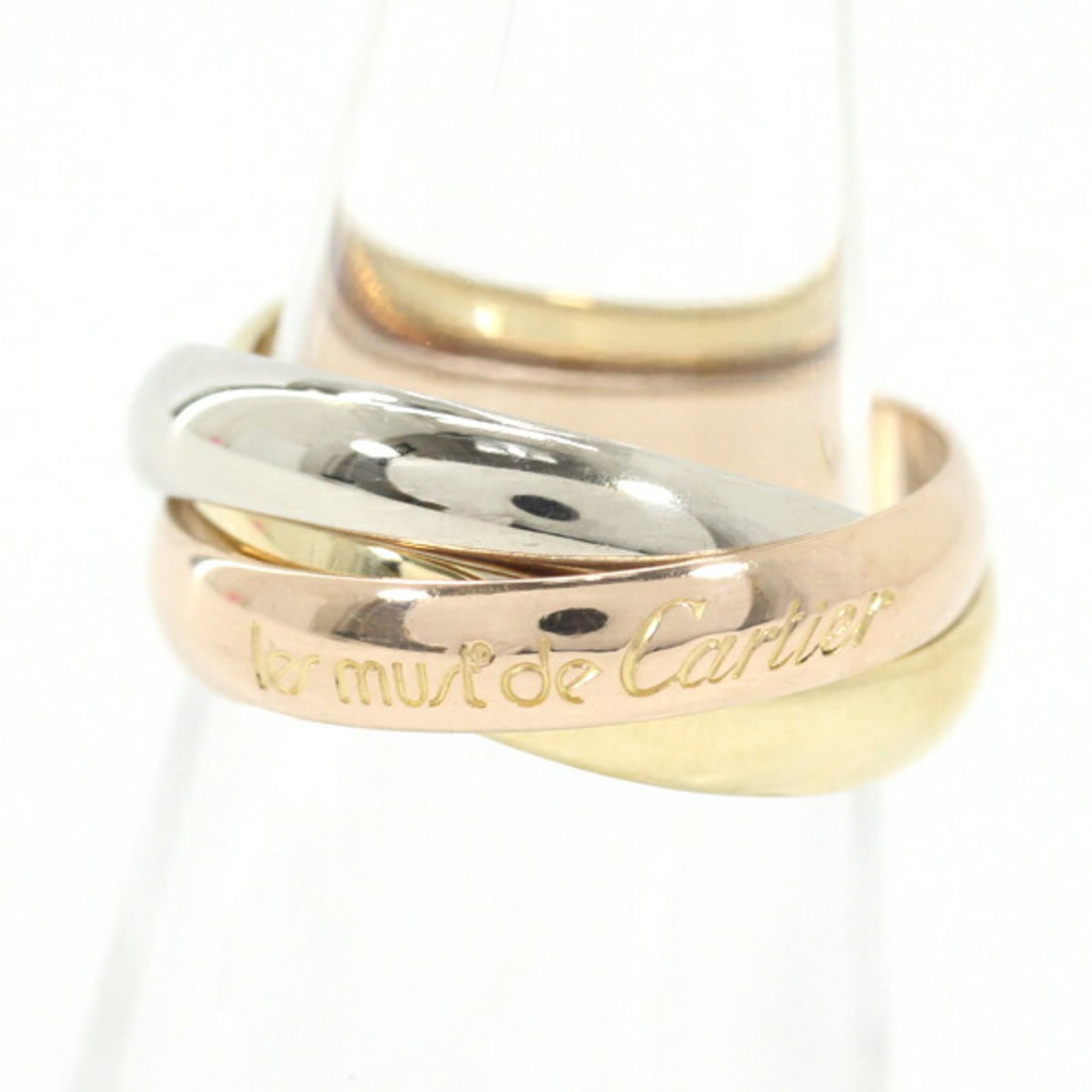 Cartier Pink Gold White Gold Yellow Gold Yellow Gold (18K) Pink Gold (18K) White Gold (18K) Band Ring (Pre-Owned)