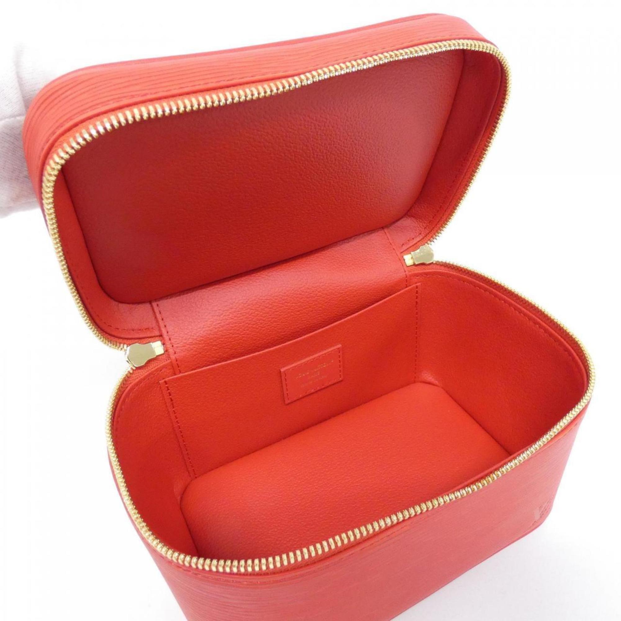 Louis Vuitton Red Color Leather Handbag (Pre-Owned)