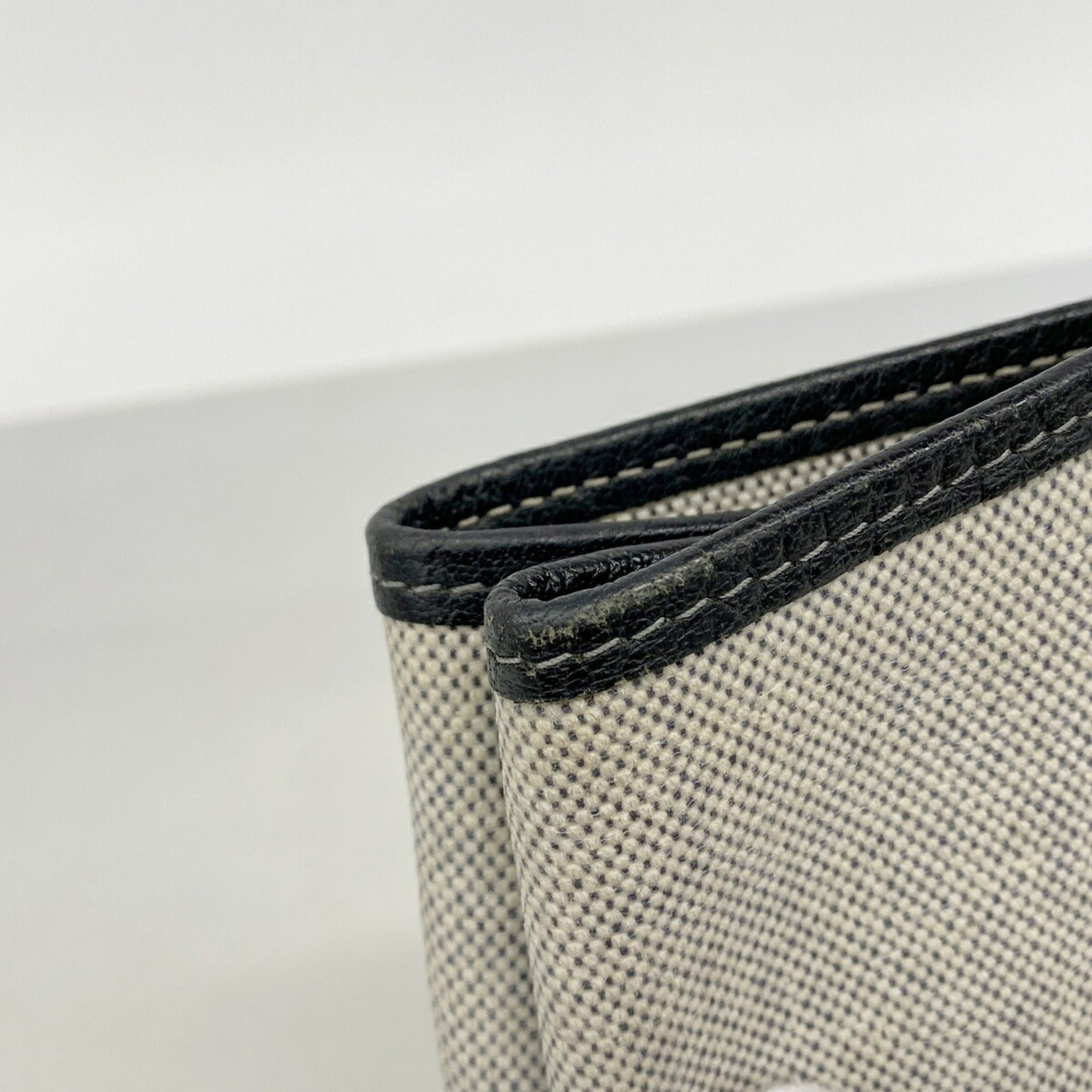 Hermes Black Toile H Tote Bag (Pre-Owned)