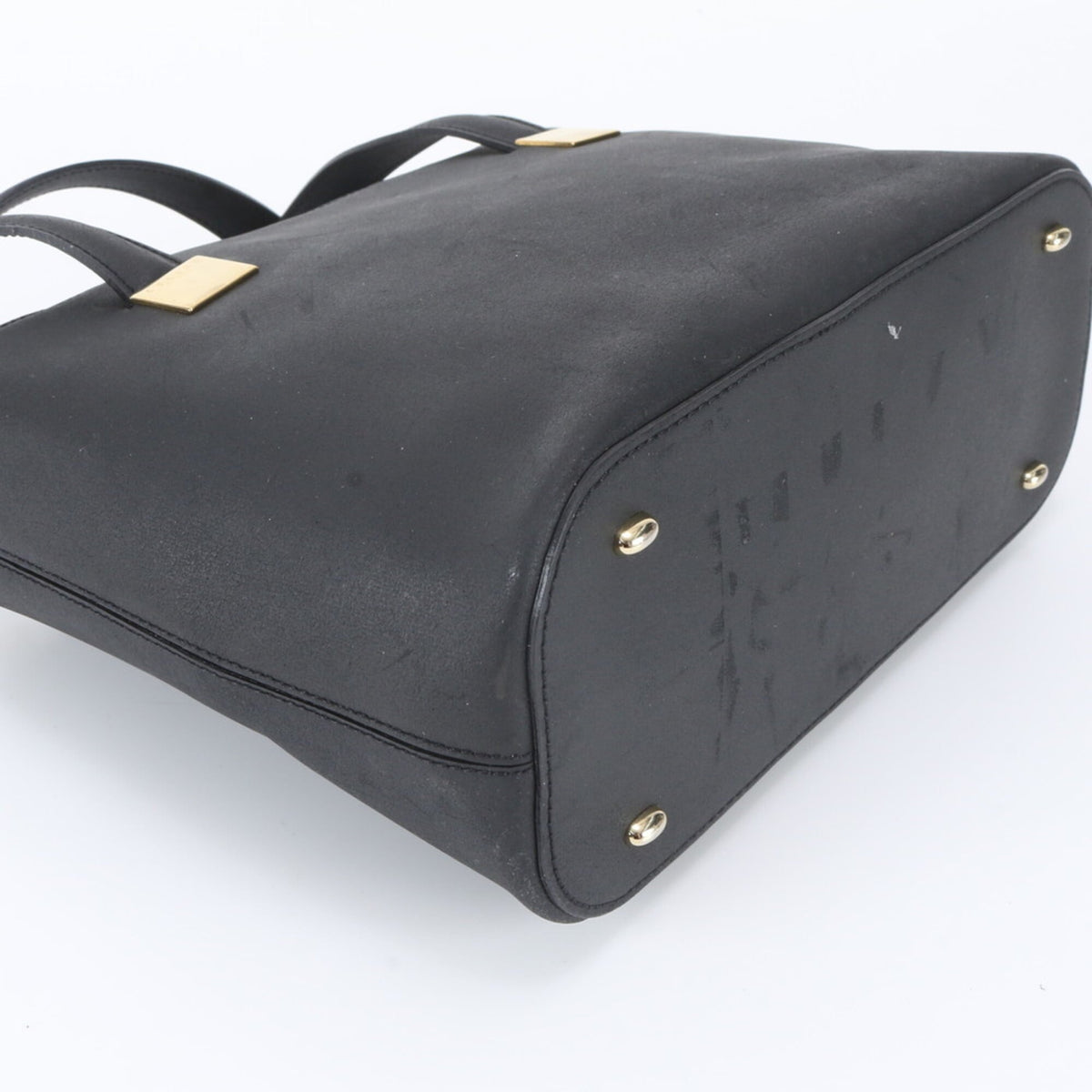 Celine Black Leather Handbag Tote Bag (Pre-Owned)