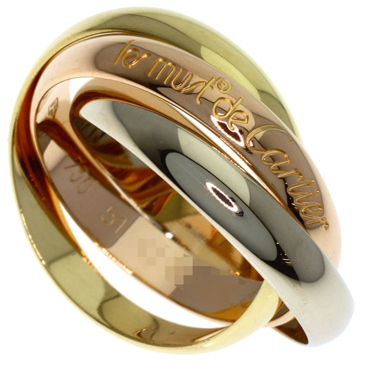 Cartier Yellow Gold (18K) Pink Gold (18K) White Gold (18K) Band Ring (Pre-Owned)