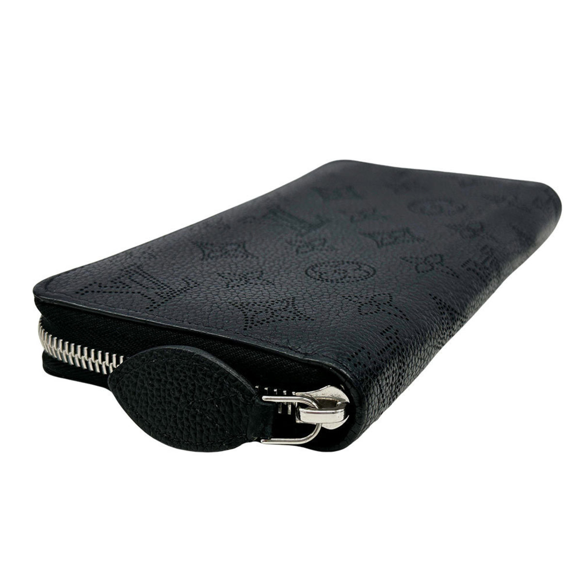 Louis Vuitton Black Noir Mahina Leather Long Wallet (Bi-Fold) (Pre-Owned)