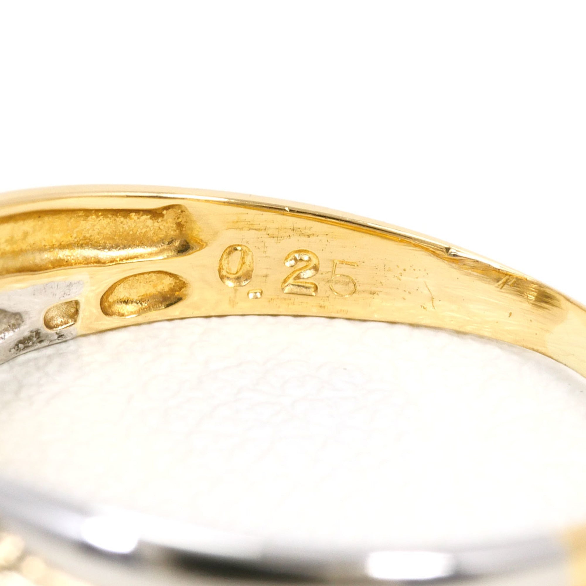 Unbranded Platinum Yellow Gold Yellow Gold (18K) Platinum 900 Band Ring (Pre-Owned)