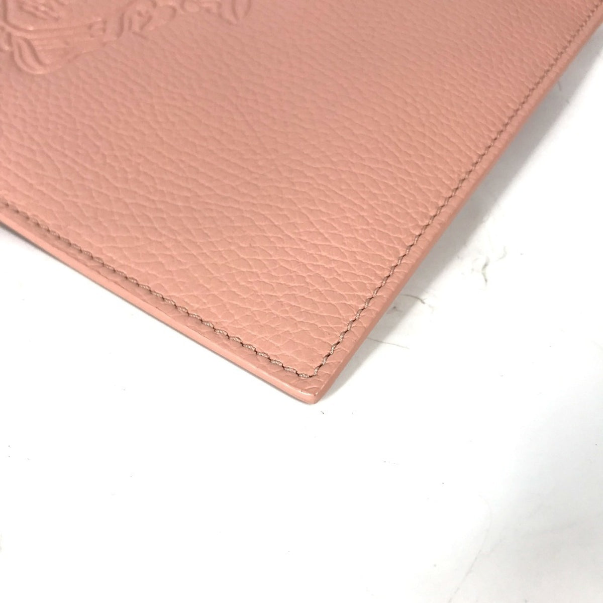 Versace Pink Leather Clutch Bag Pouch (Pre-Owned)