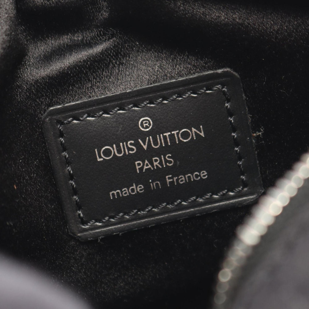 Louis Vuitton Black Noir Fabric Leather Handbag (Pre-Owned)
