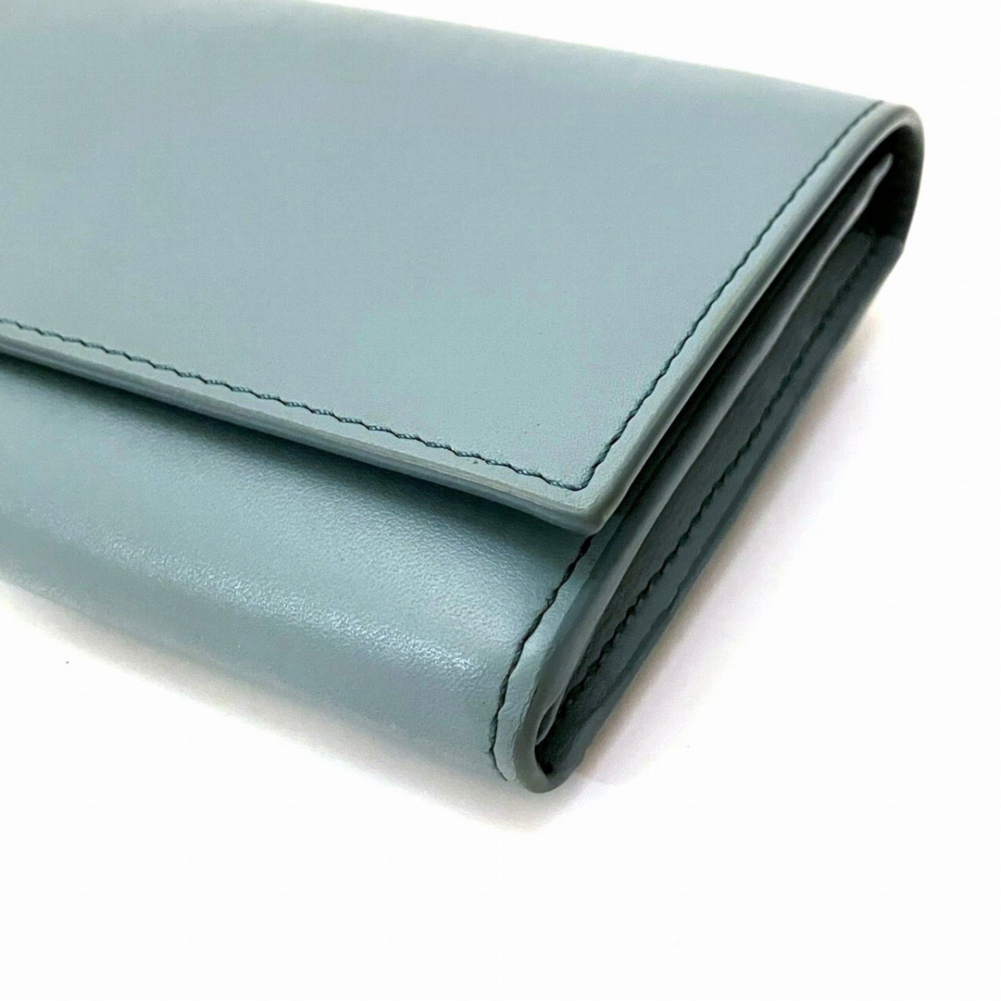 Loewe Blue Leather Coin Purse/Coin Case (Pre-Owned)