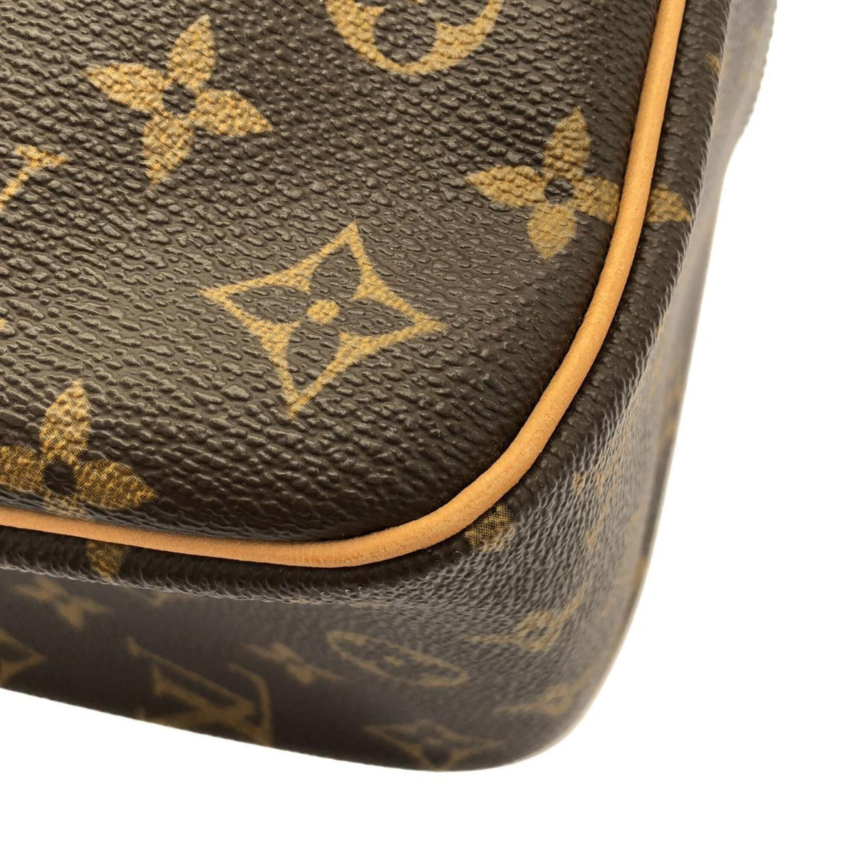 Louis Vuitton Monogram Marron Coated Canvas Shoulder Bag (Pre-Owned)