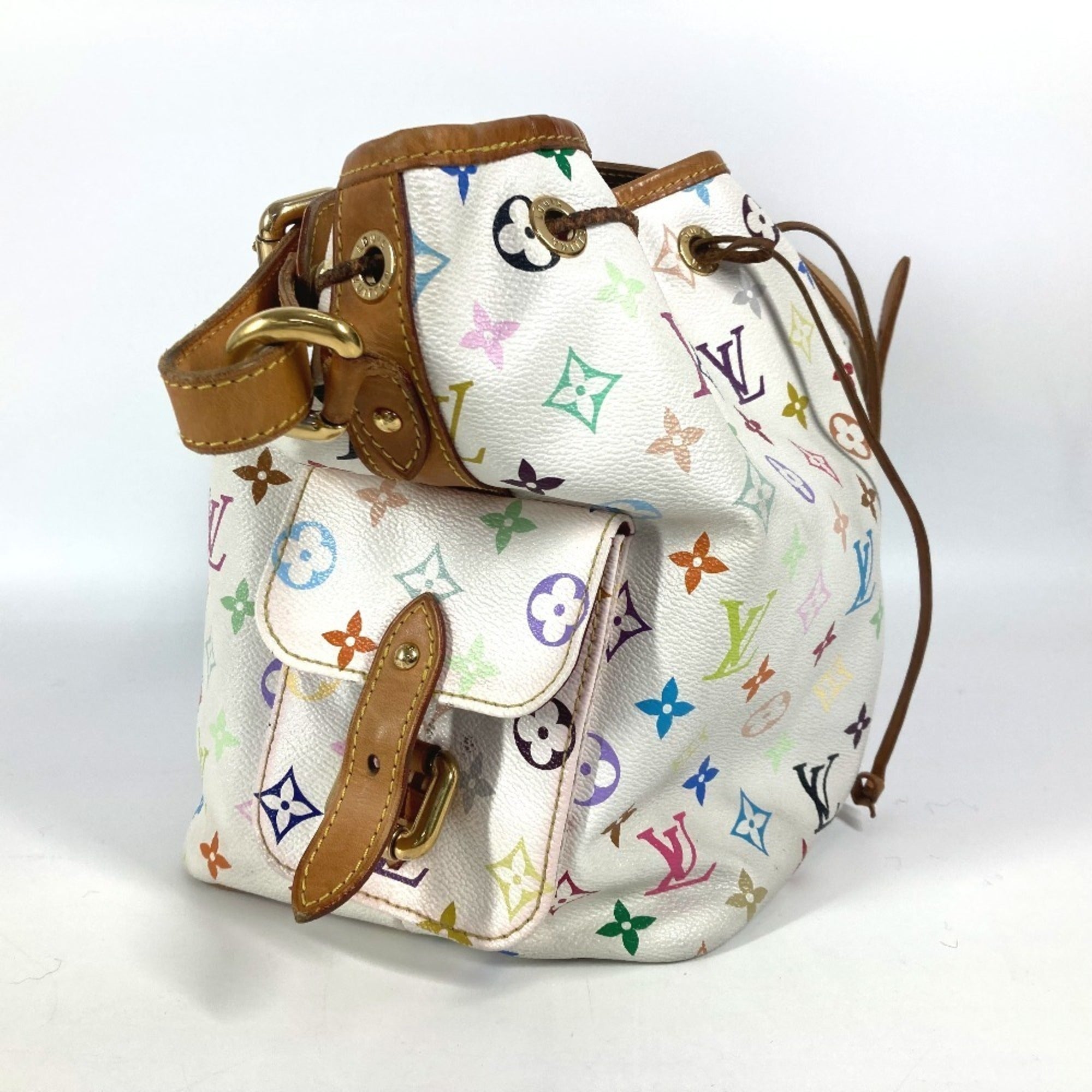 Louis Vuitton Blanc Multi-Color White Monogram Multicolore Shoulder Bag (Pre-Owned)