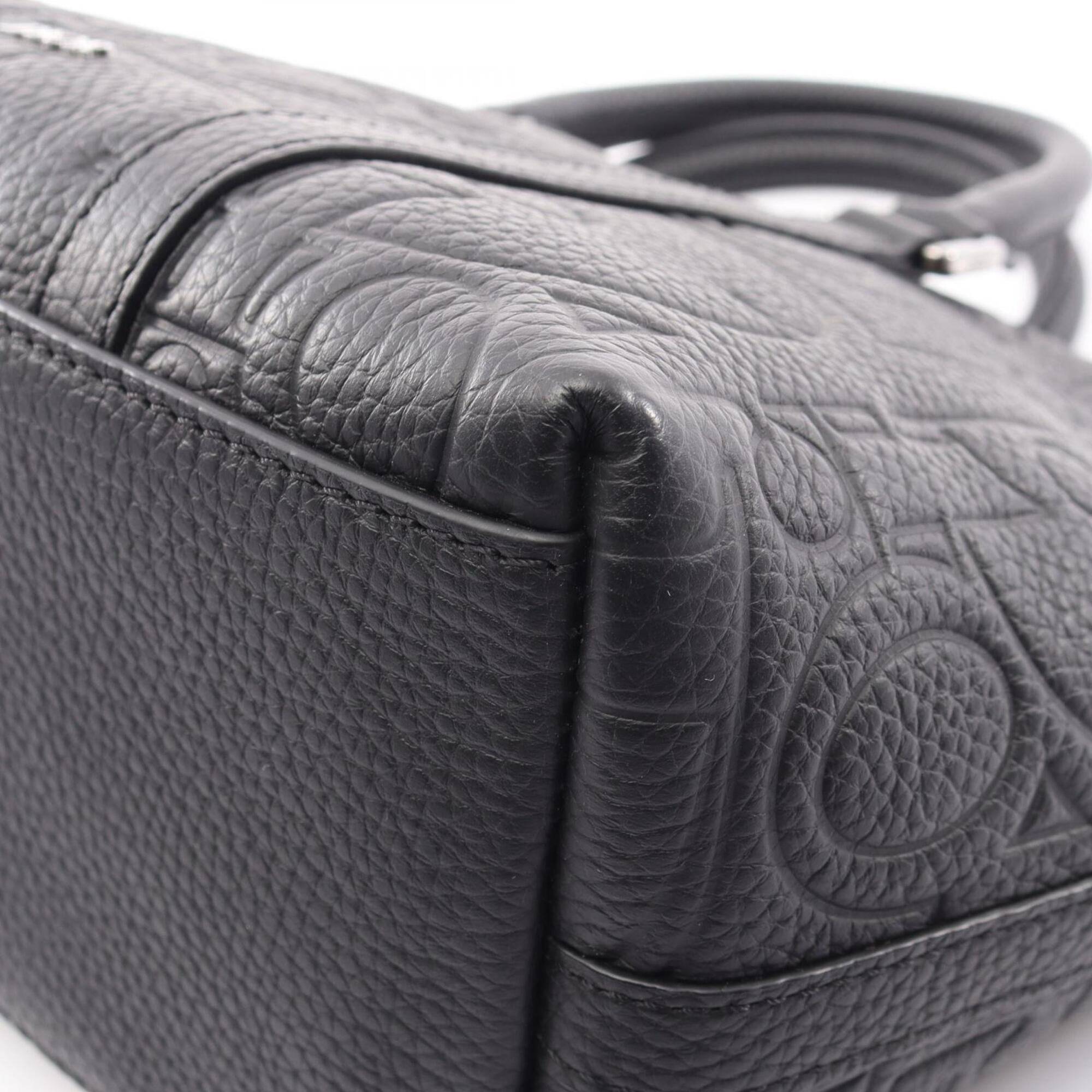 Christian Dior Black Leather Handbag Weekend Bag (Pre-Owned)