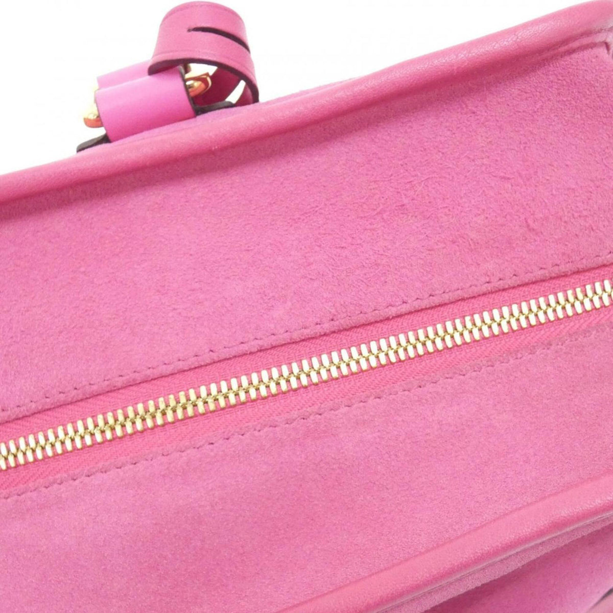 Loewe Pink Suede Leather Handbag (Pre-Owned)