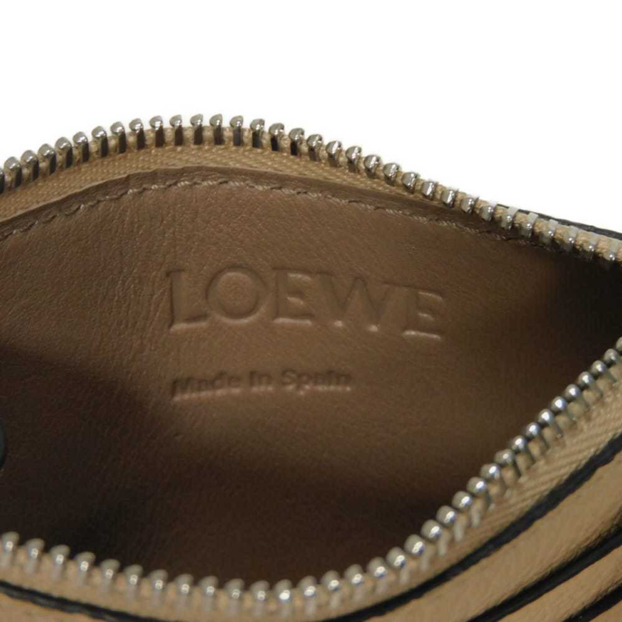 Loewe Nude Beige Leather Coin Purse/Coin Case (Pre-Owned)