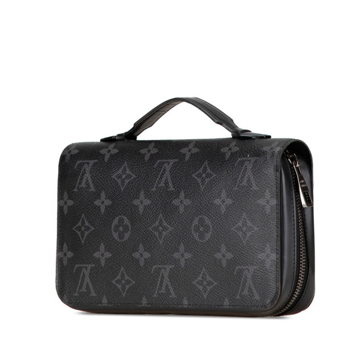 Louis Vuitton Black Pvc Leather Long Wallet (Bi-Fold) (Pre-Owned)