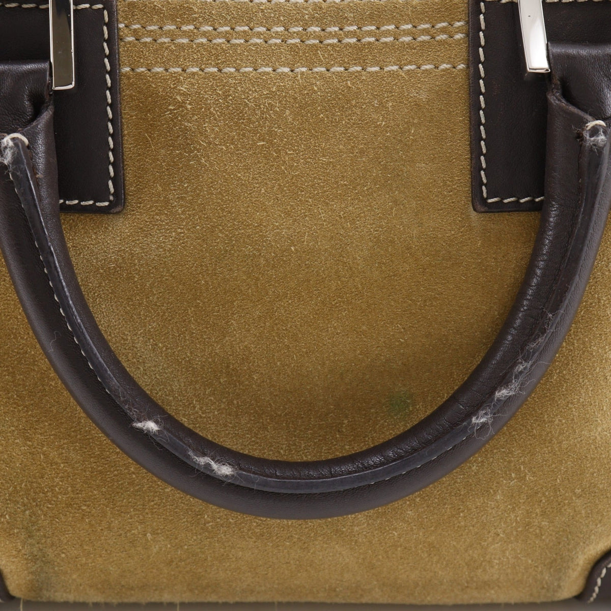 Loewe Amazona Brown Suede Handbag (Pre-Owned)