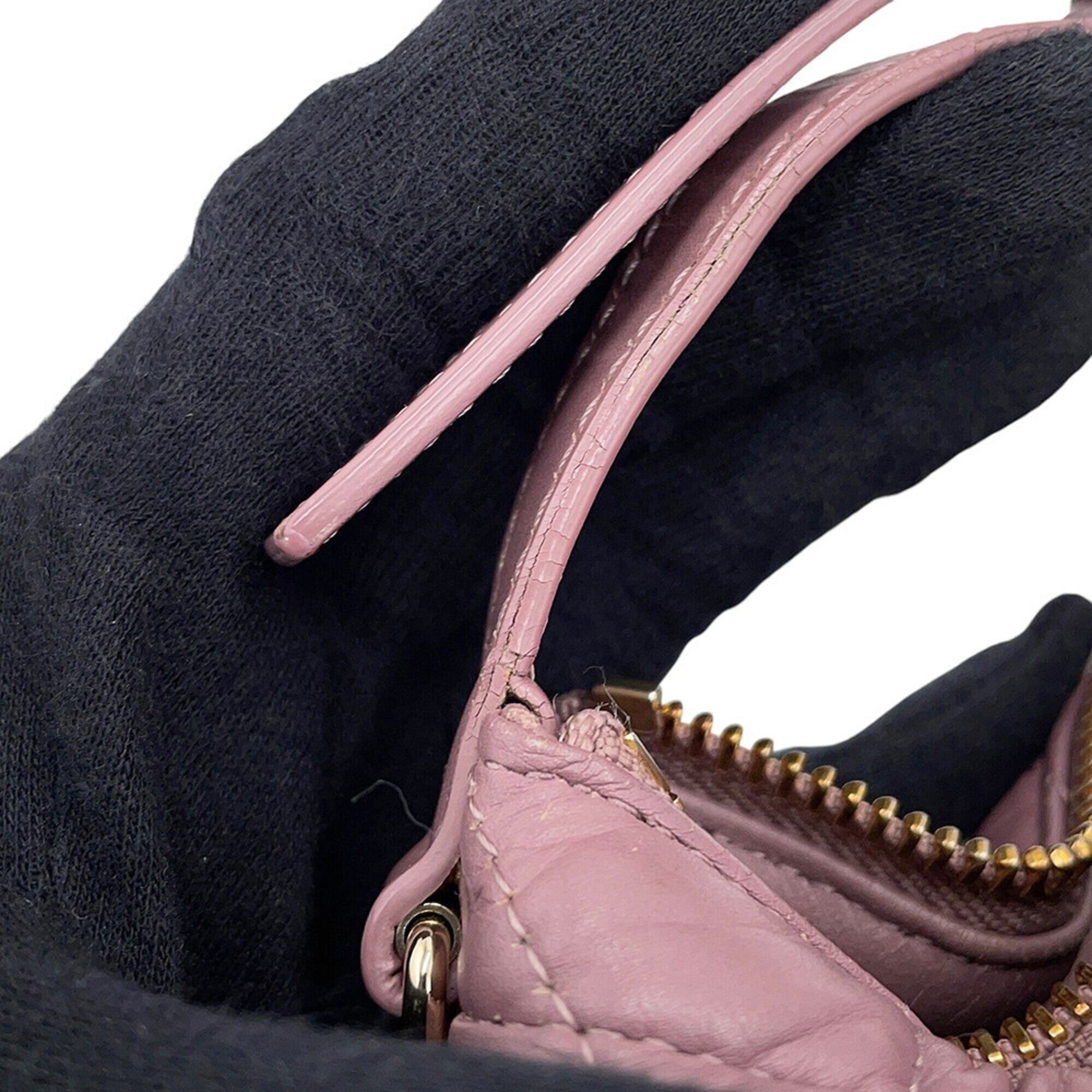 Christian Dior Gold Leather Handbag (Pre-Owned)