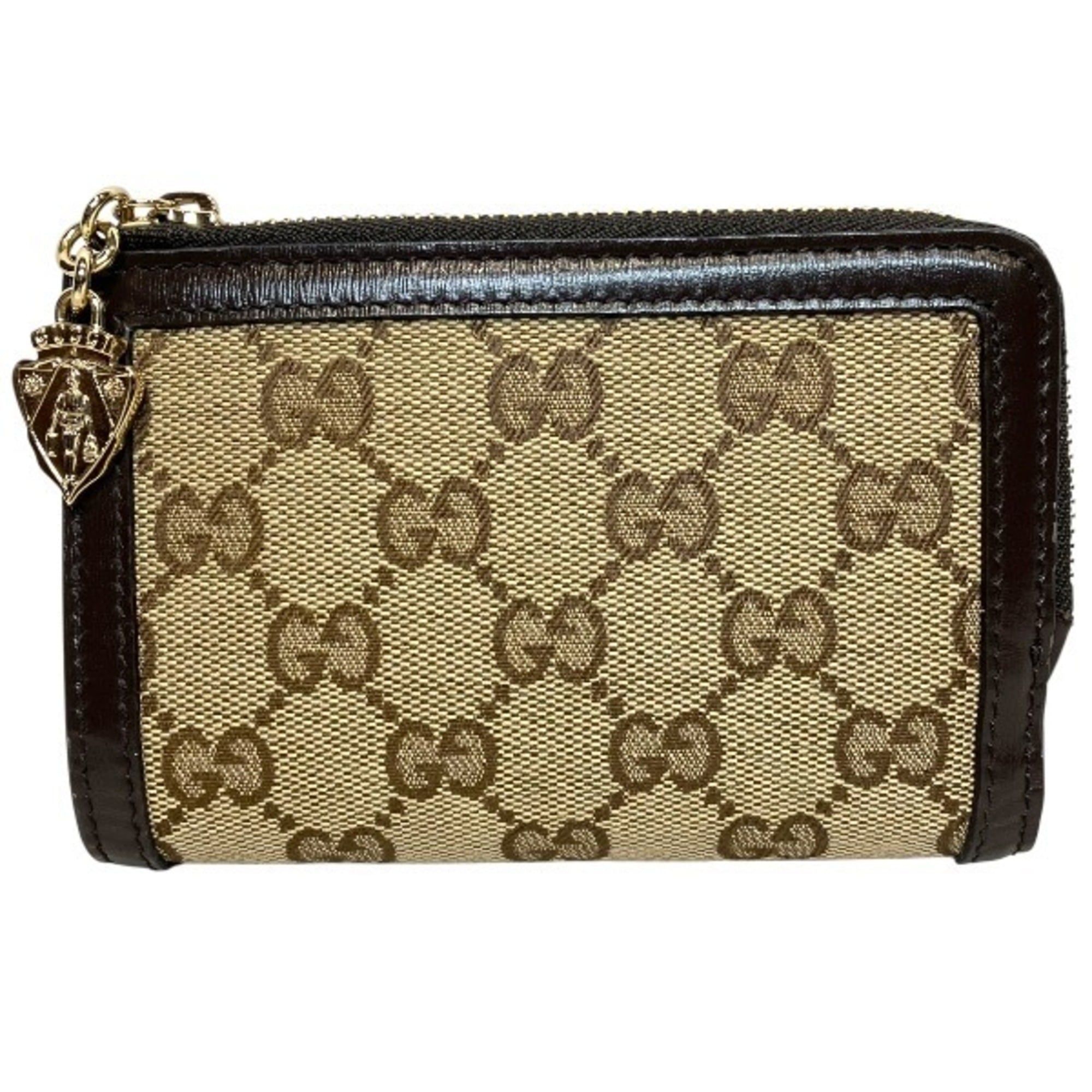 Gucci Beige Brown Gg Canvas Wallet (Bi-Fold) (Pre-Owned)