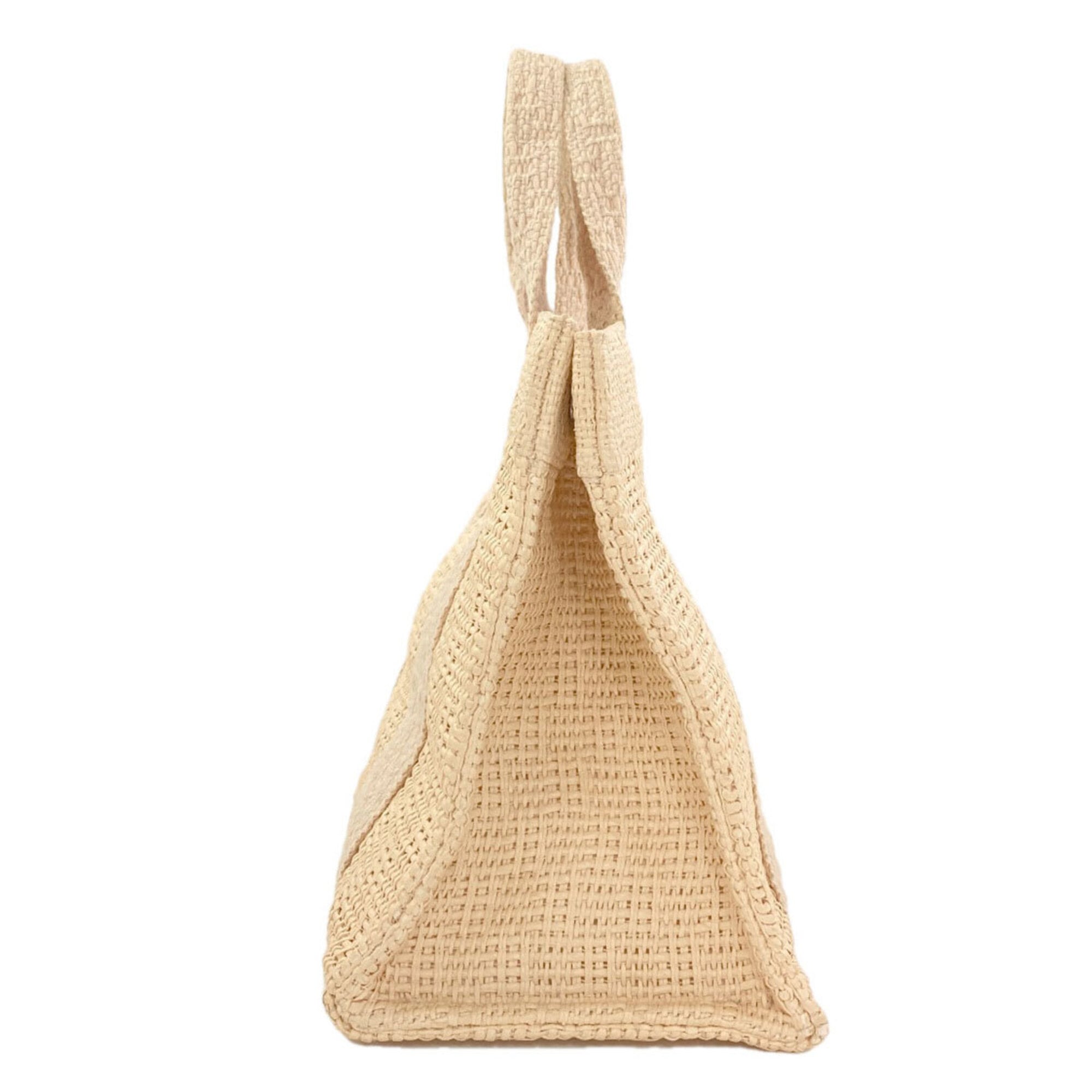 Hermes Beige Straw Tote Bag (Pre-Owned)