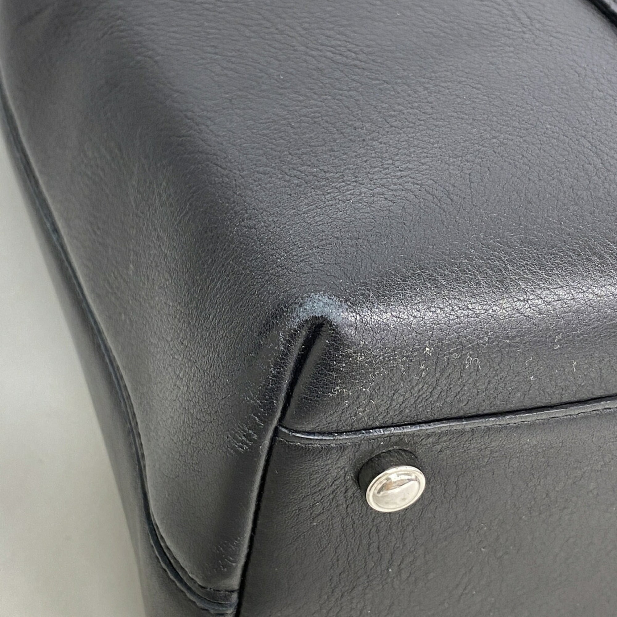 Cartier Black Leather Tote Bag (Pre-Owned)
