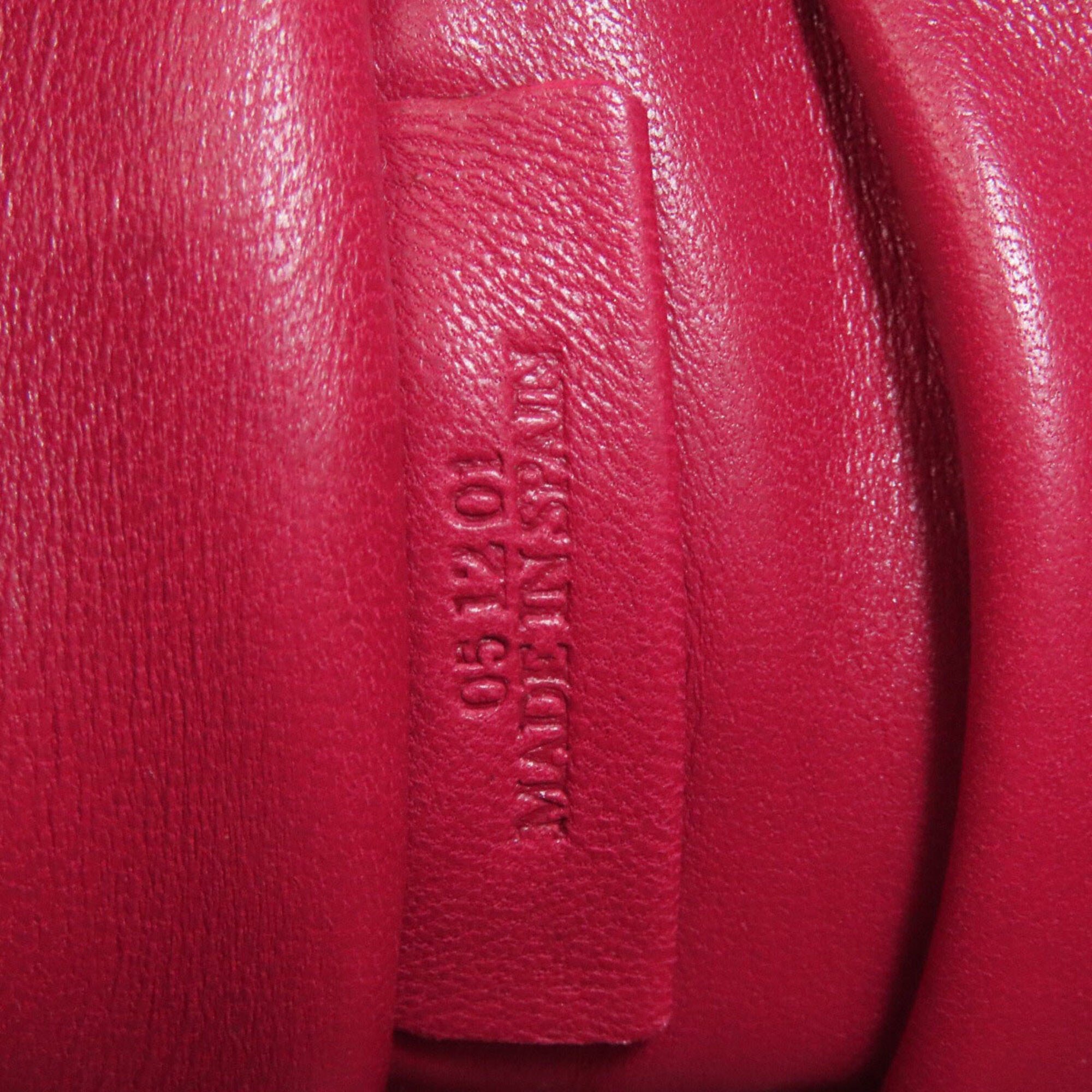 Loewe Red Color Leather Tote Bag (Pre-Owned)