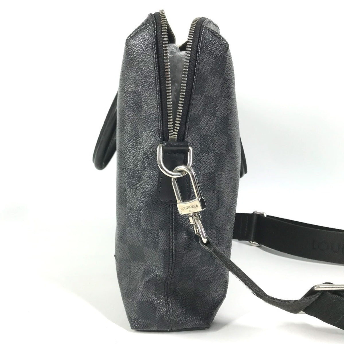 Louis Vuitton Black Damier Graphite Canvas Briefcase Handbag (Pre-Owned)