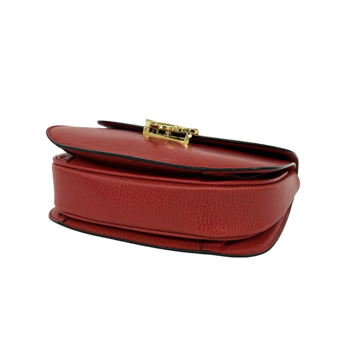 Celine Red Color Leather Handbag Shoulder Bag (Pre-Owned)