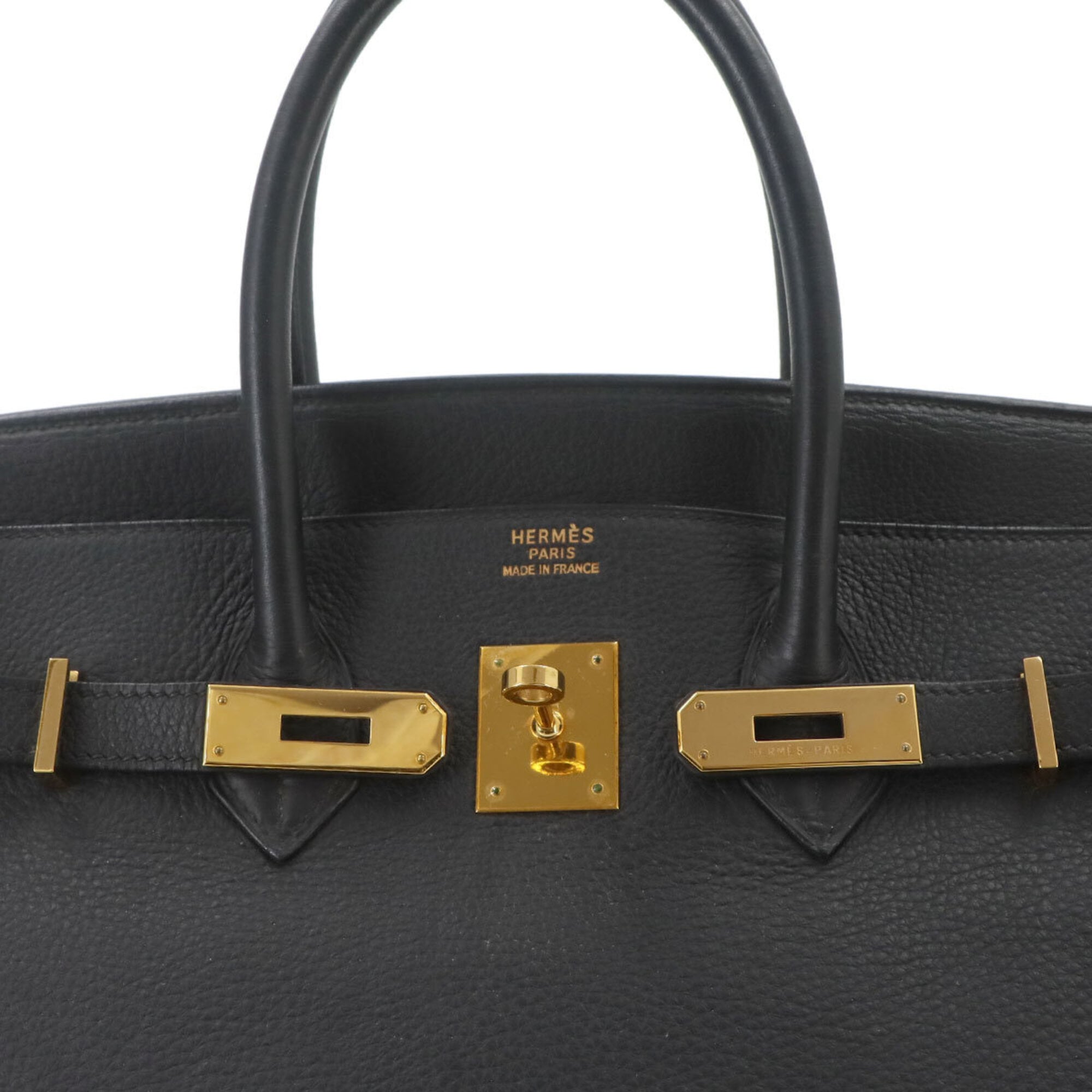 Hermes Birkin Black Togo Leather Handbag (Pre-Owned)