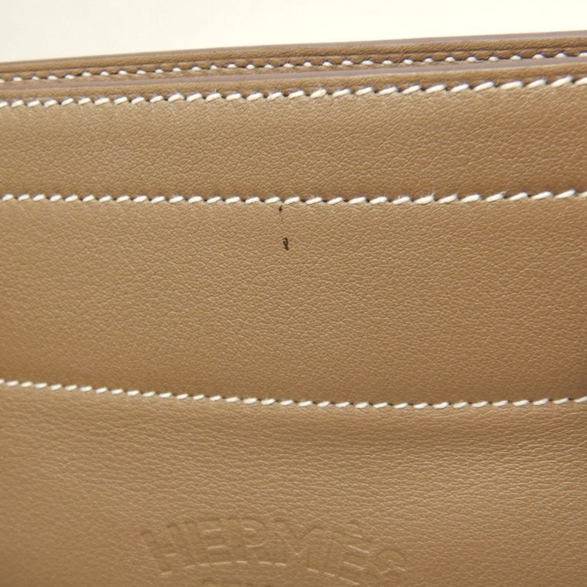Hermes Etoupe Gray Swift Leather Shoulder Bag (Pre-Owned)