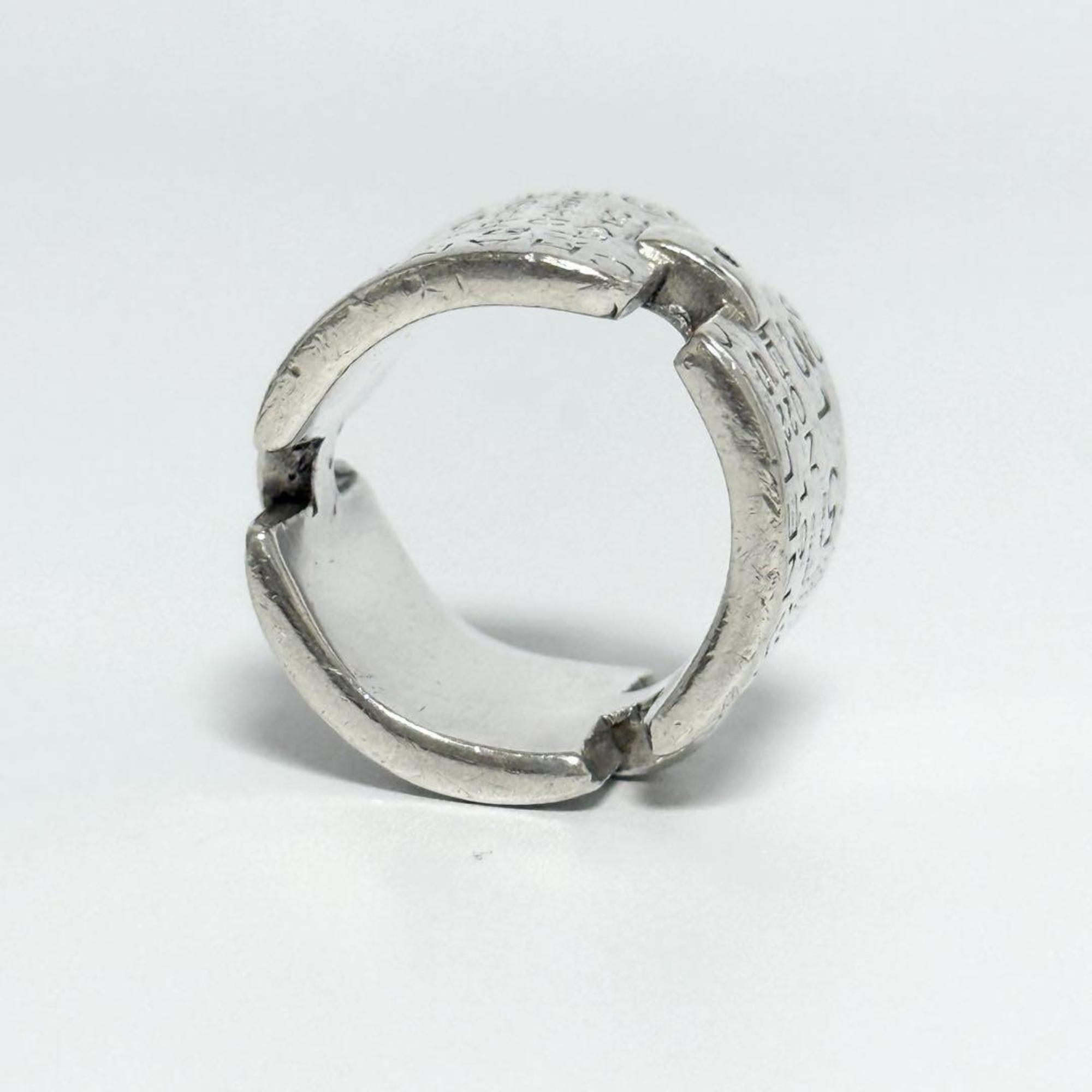 Chanel Silver 925 Band Ring (Pre-Owned)
