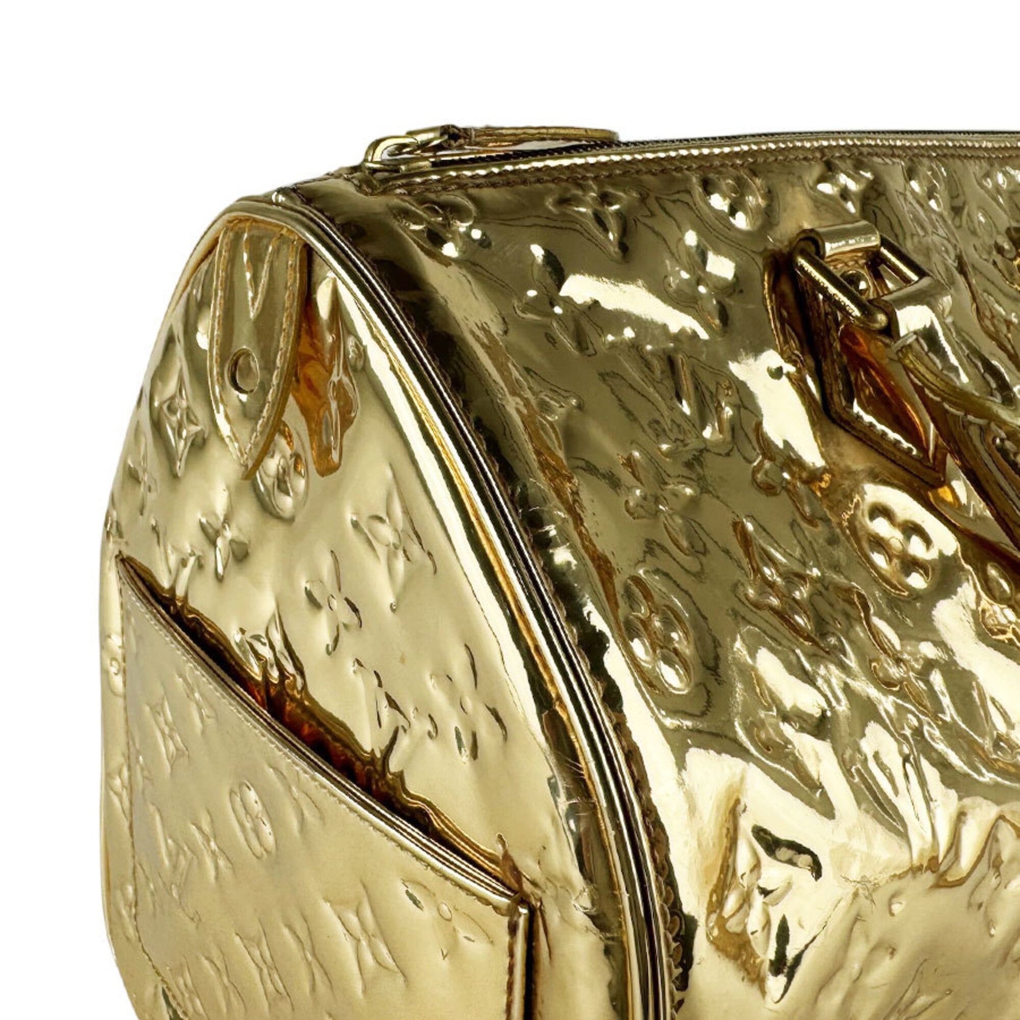 Louis Vuitton Gold Monogram Miroir Handbag (Pre-Owned)