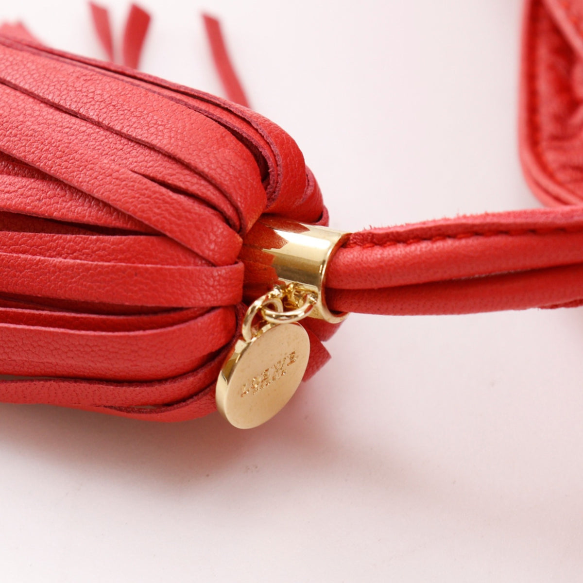 Loewe Flamenco Red Color Leather Shoulder Bag (Pre-Owned)