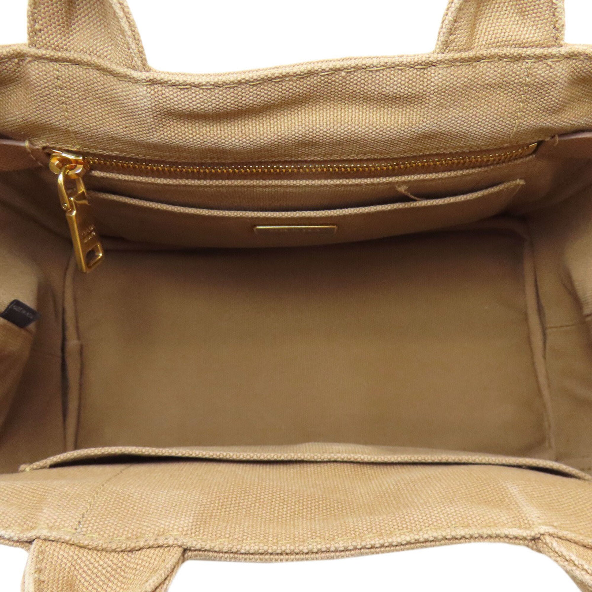 Prada Brown Canvas Handbag (Pre-Owned)