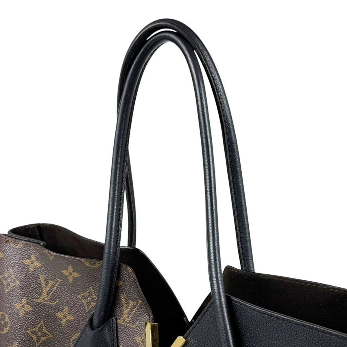 Louis Vuitton Black Brown Monogram Monogram Handbag (Pre-Owned)
