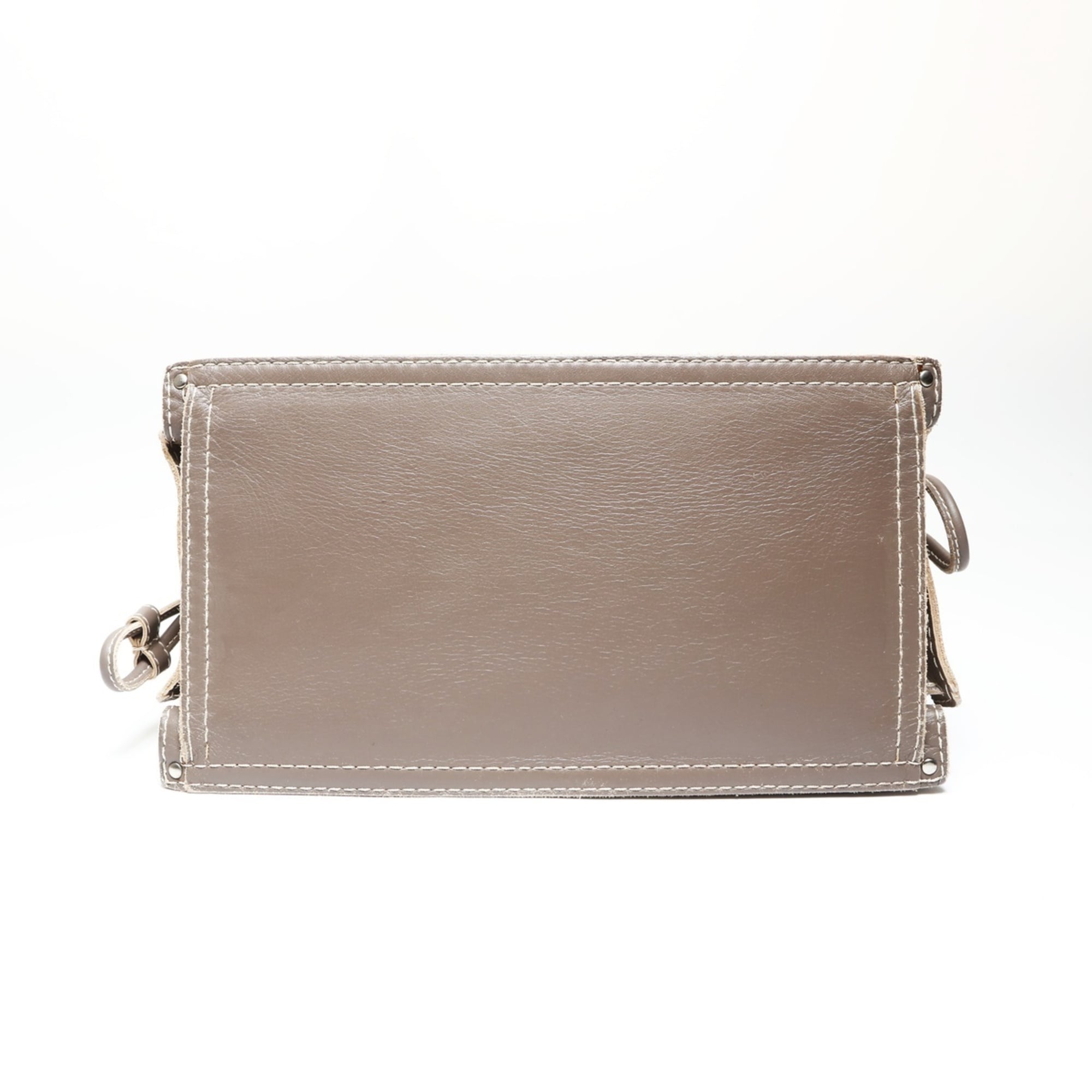 Loewe Gray Brown Leather Tote Bag (Pre-Owned)