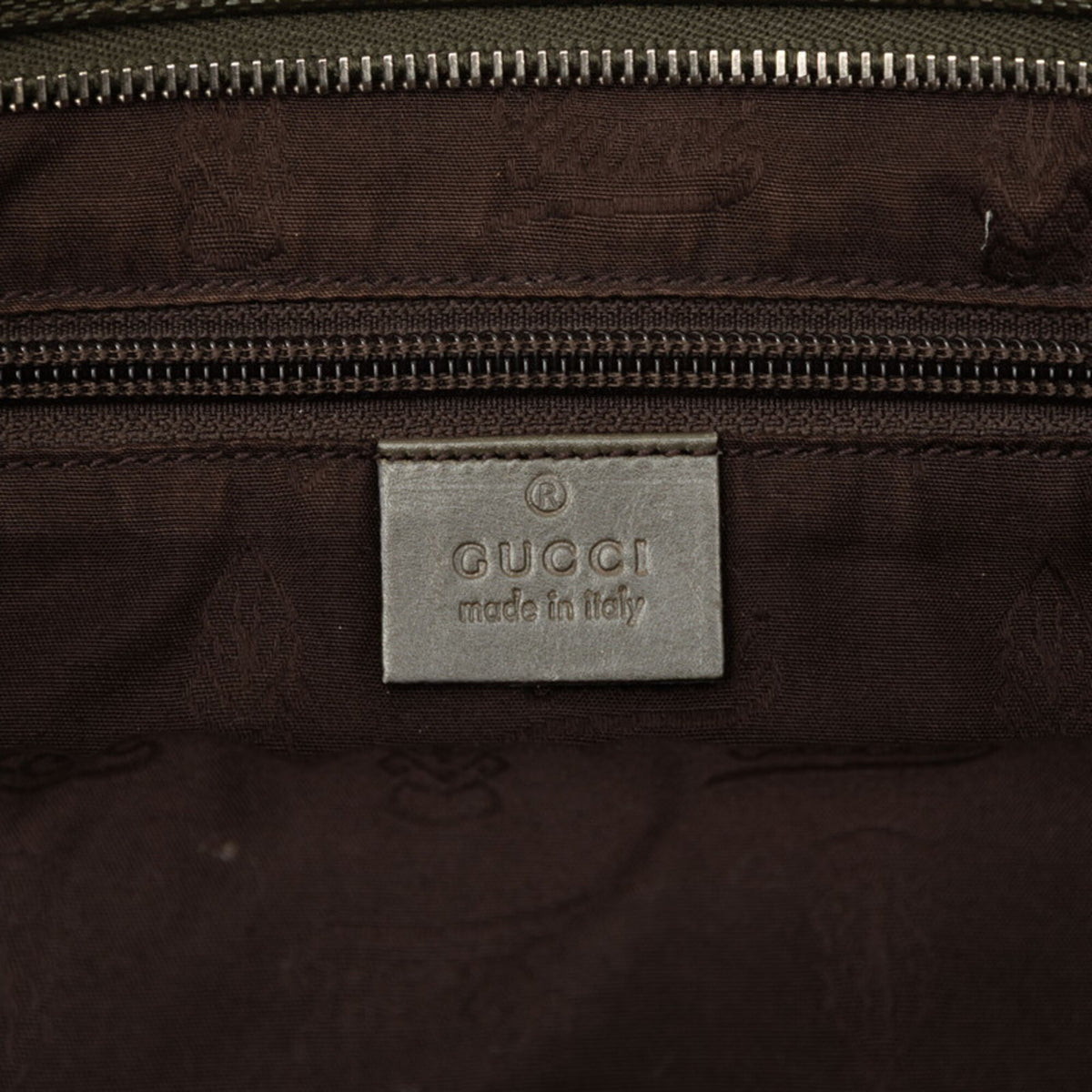 Gucci Moss Green Pvc Leather Shoulder Bag (Pre-Owned)