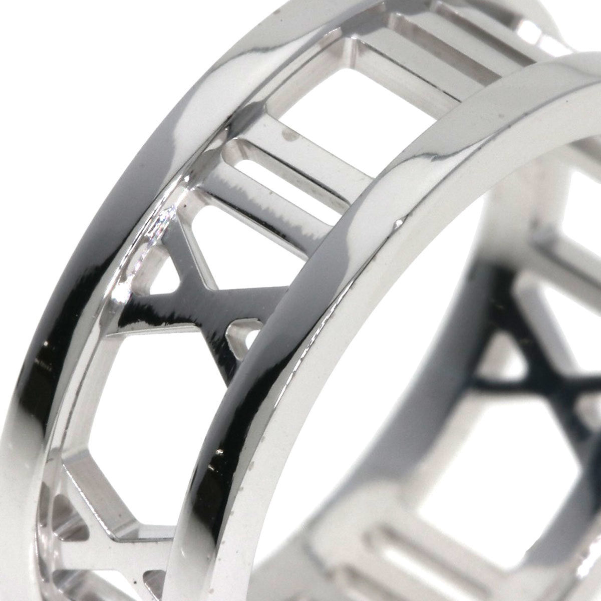 Tiffany Atlas White Gold (18K) Band Ring (Pre-Owned)