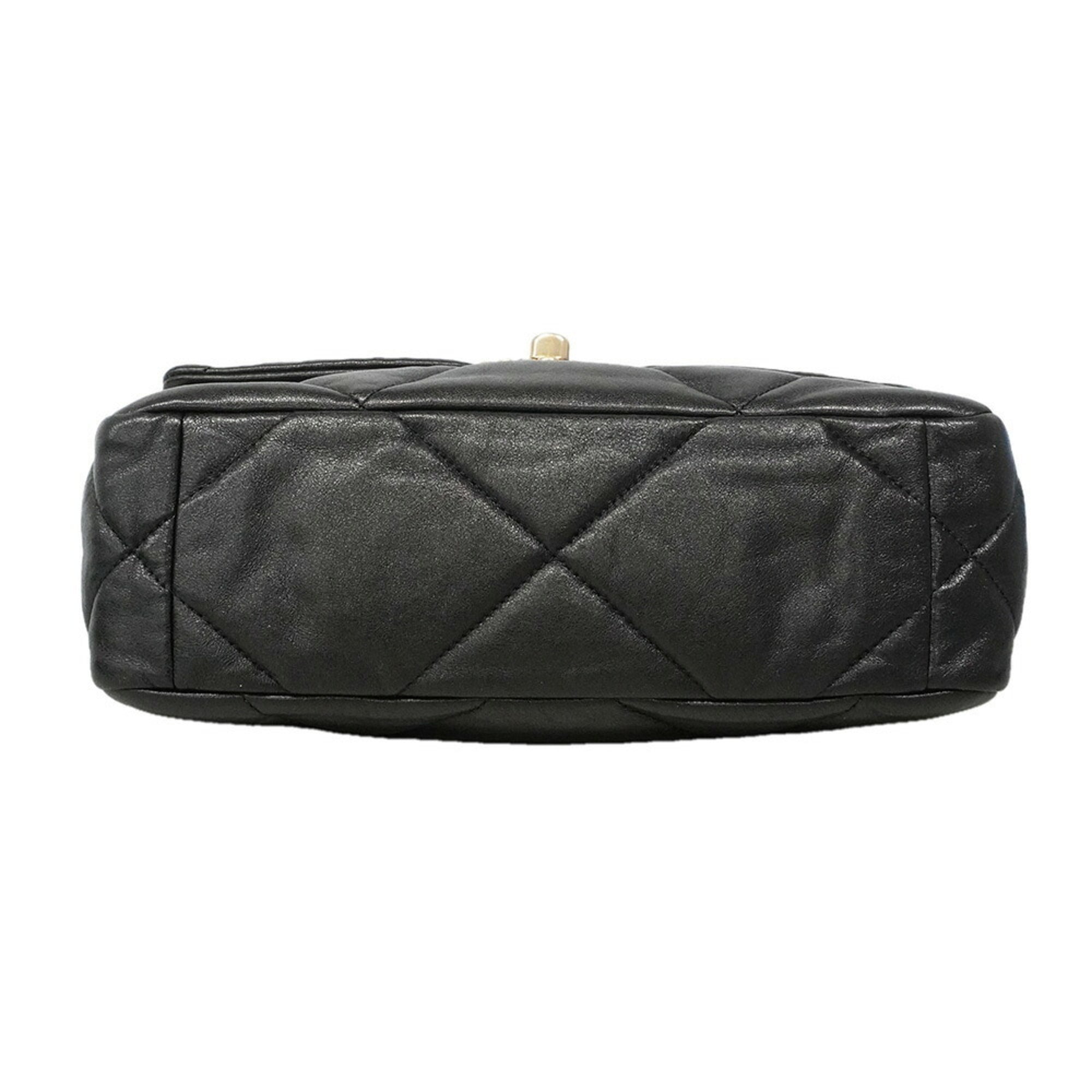 Chanel Black Leather Handbag (Pre-Owned)
