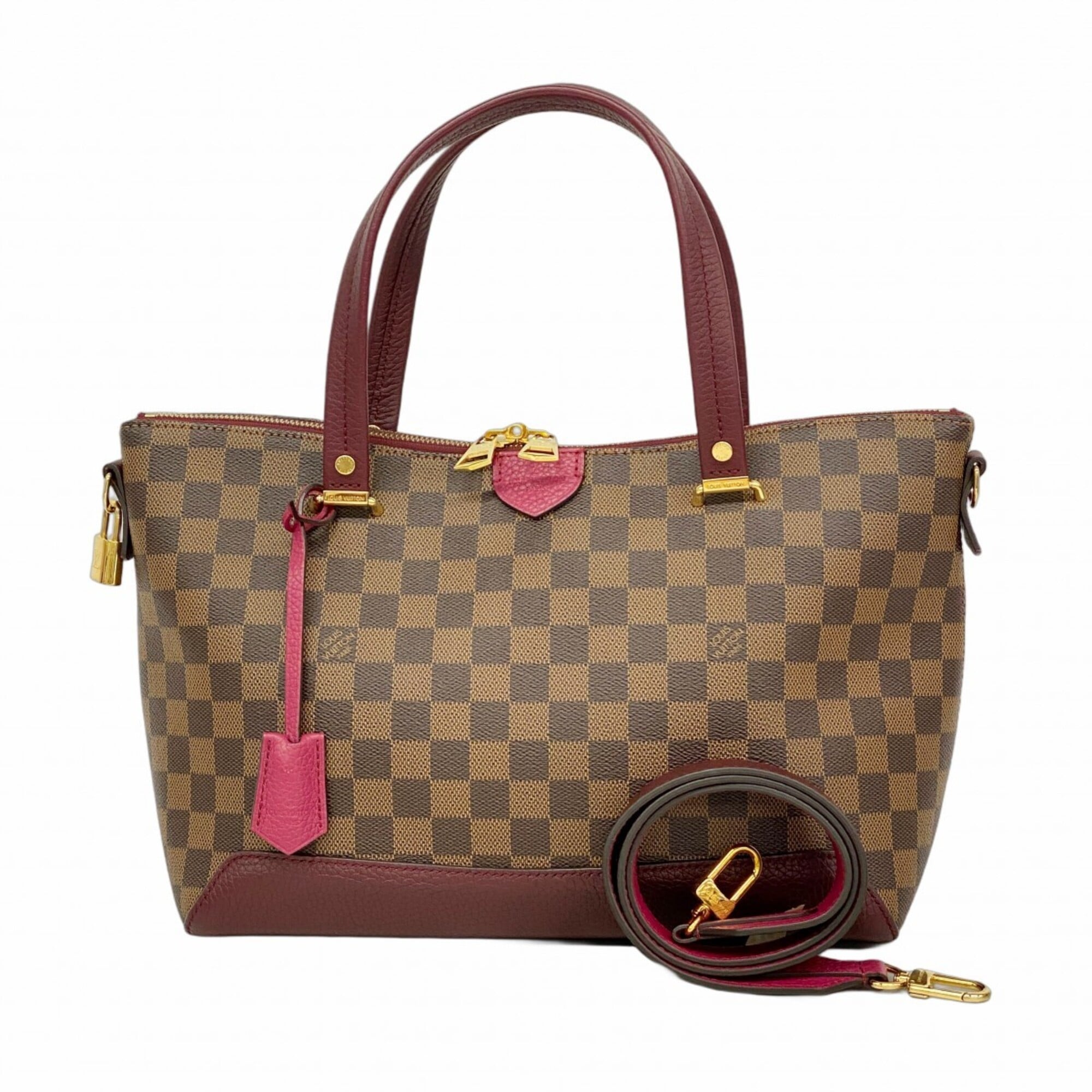 Louis Vuitton Ebene Fuchsia Handbag (Pre-Owned)