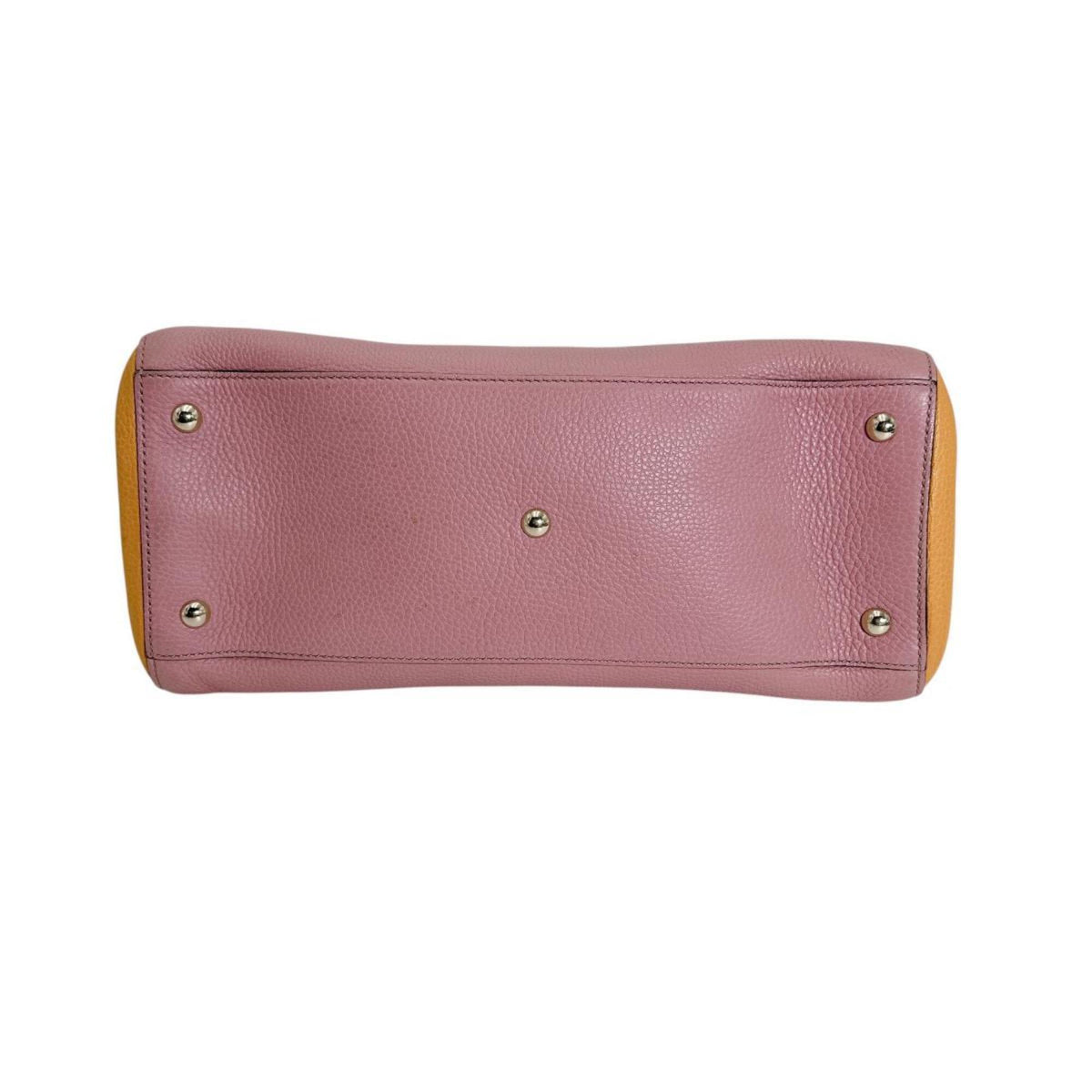 Gucci Bamboo Pink Leather Handbag (Pre-Owned)