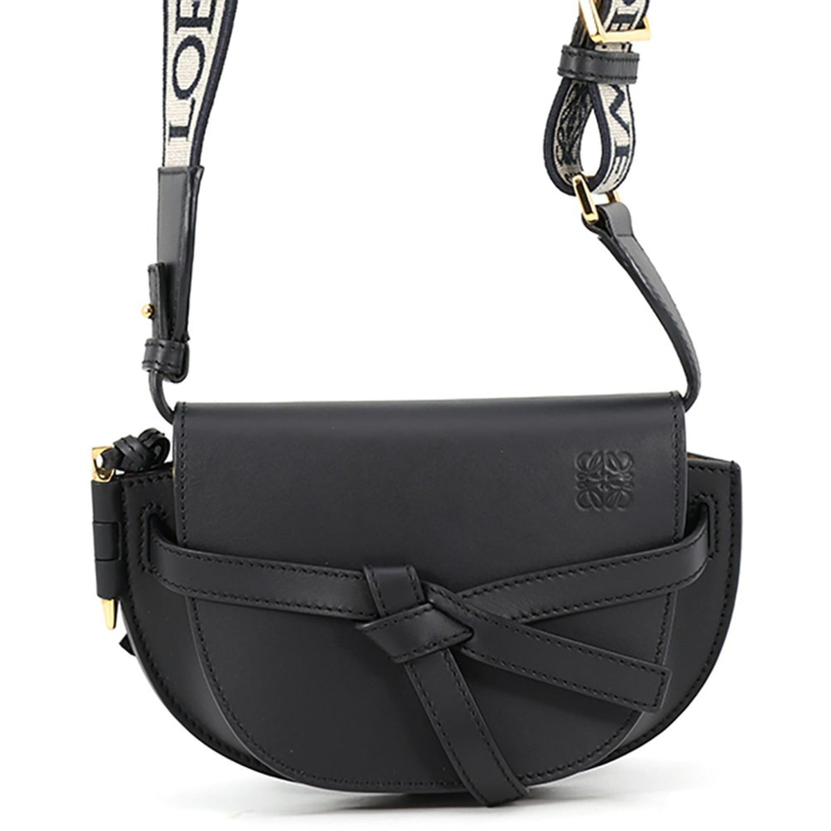Loewe Black Leather Handbag Shoulder Bag (Pre-Owned)