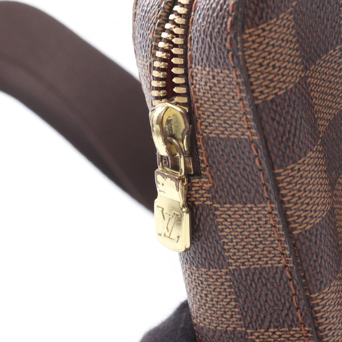 Louis Vuitton Brown Ebene Coated Canvas Fanny Pack Handbag (Pre-Owned)