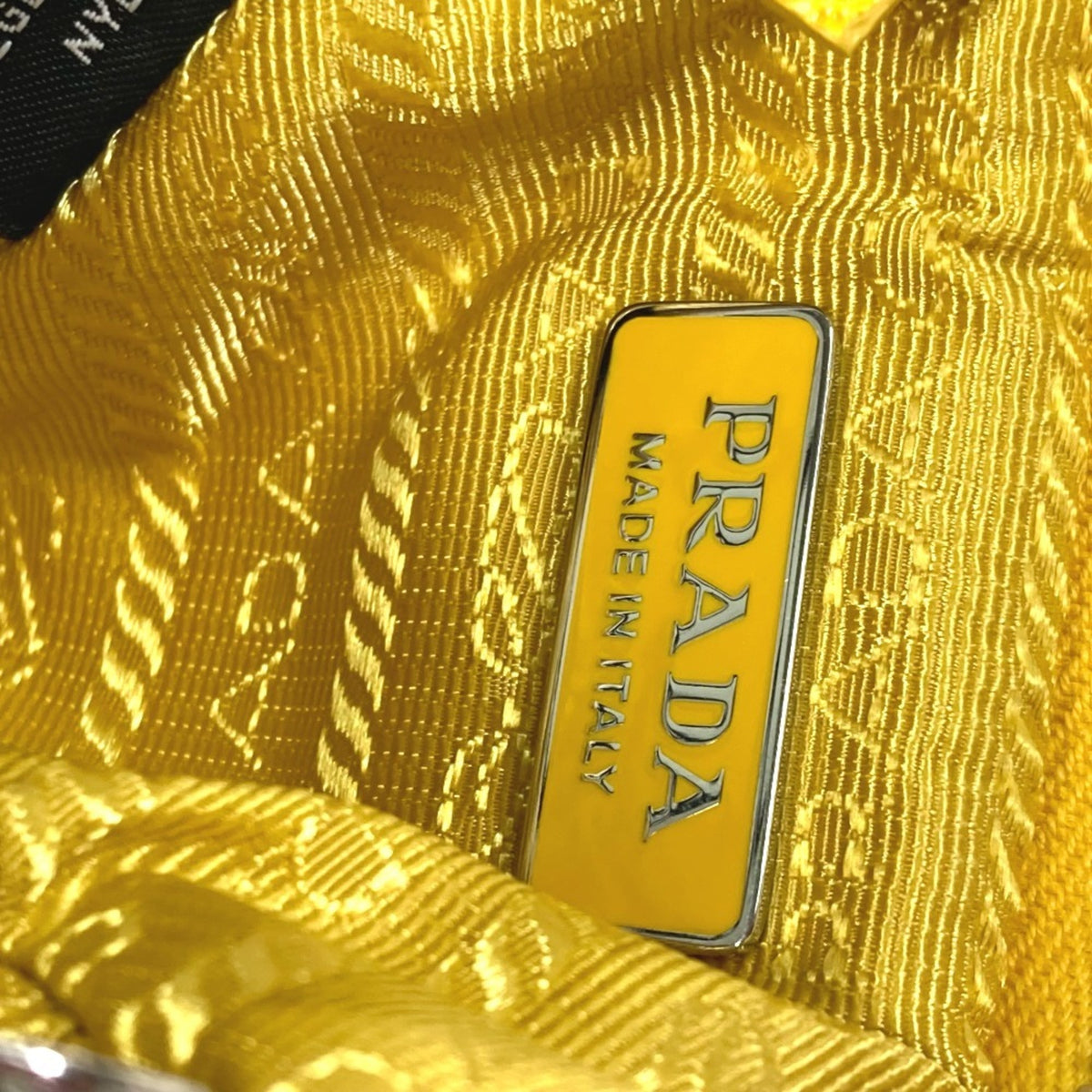 Prada Yellow Nylon Pouch (Pre-Owned)