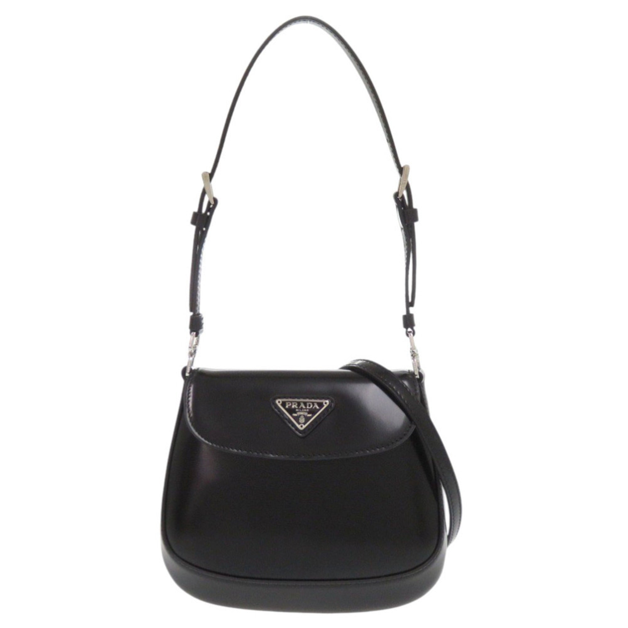 Prada Black Leather Shoulder Bag (Pre-Owned)